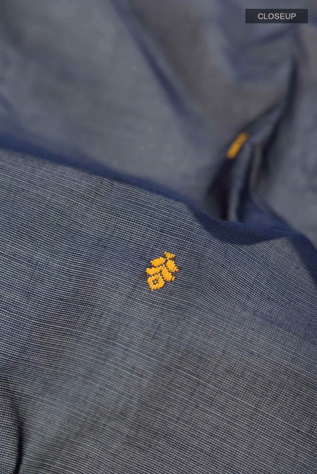 Navy Blue Kanchi Cotton Saree