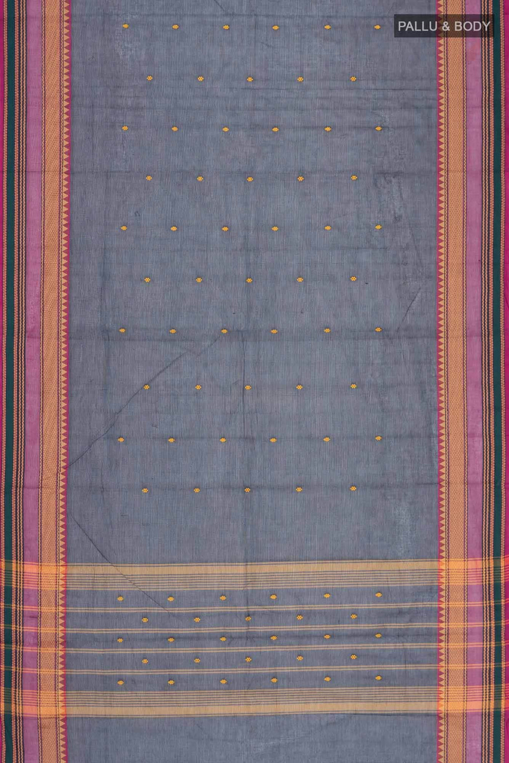 Navy Blue Kanchi Cotton Saree
