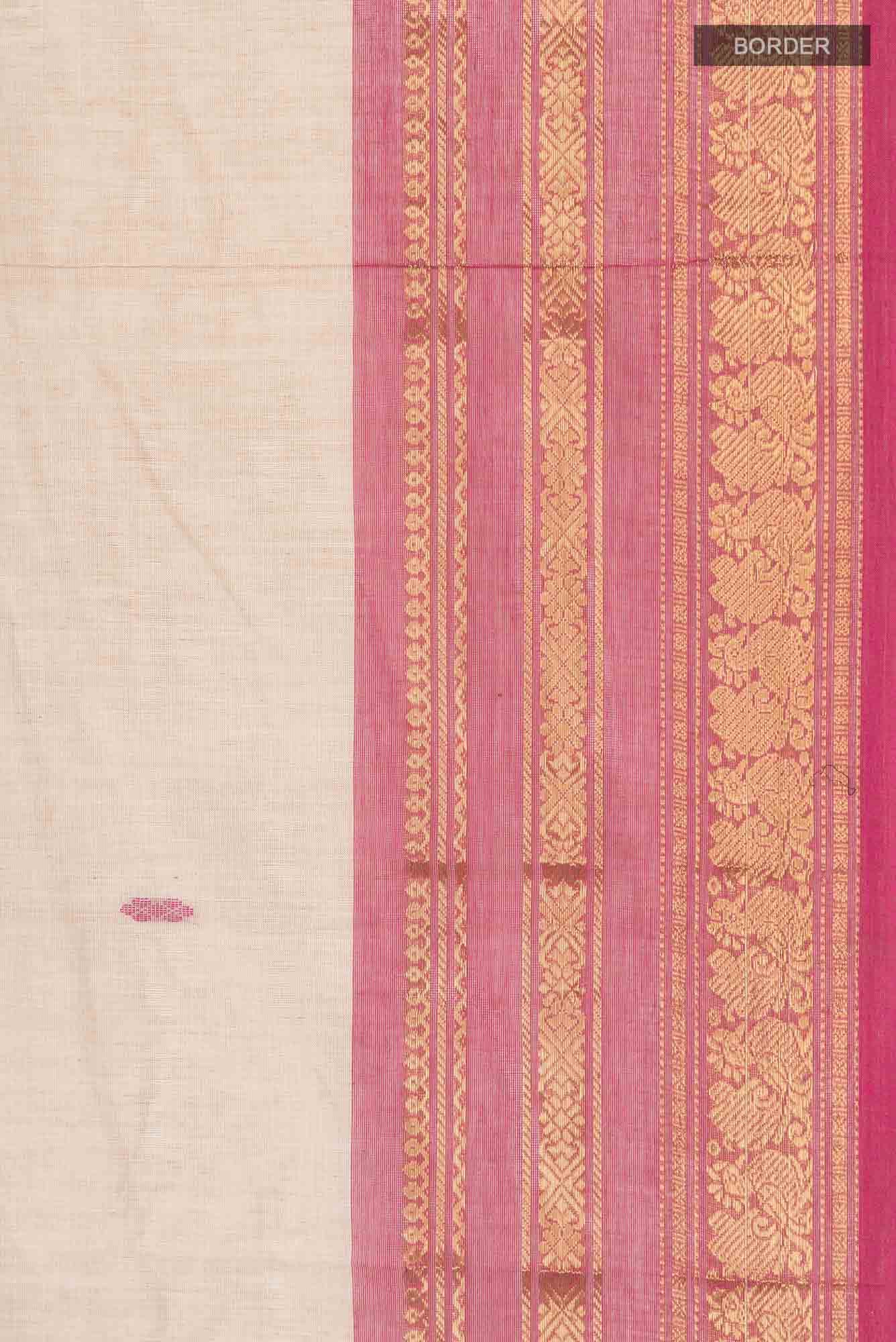Beige Kanchi Cotton Saree