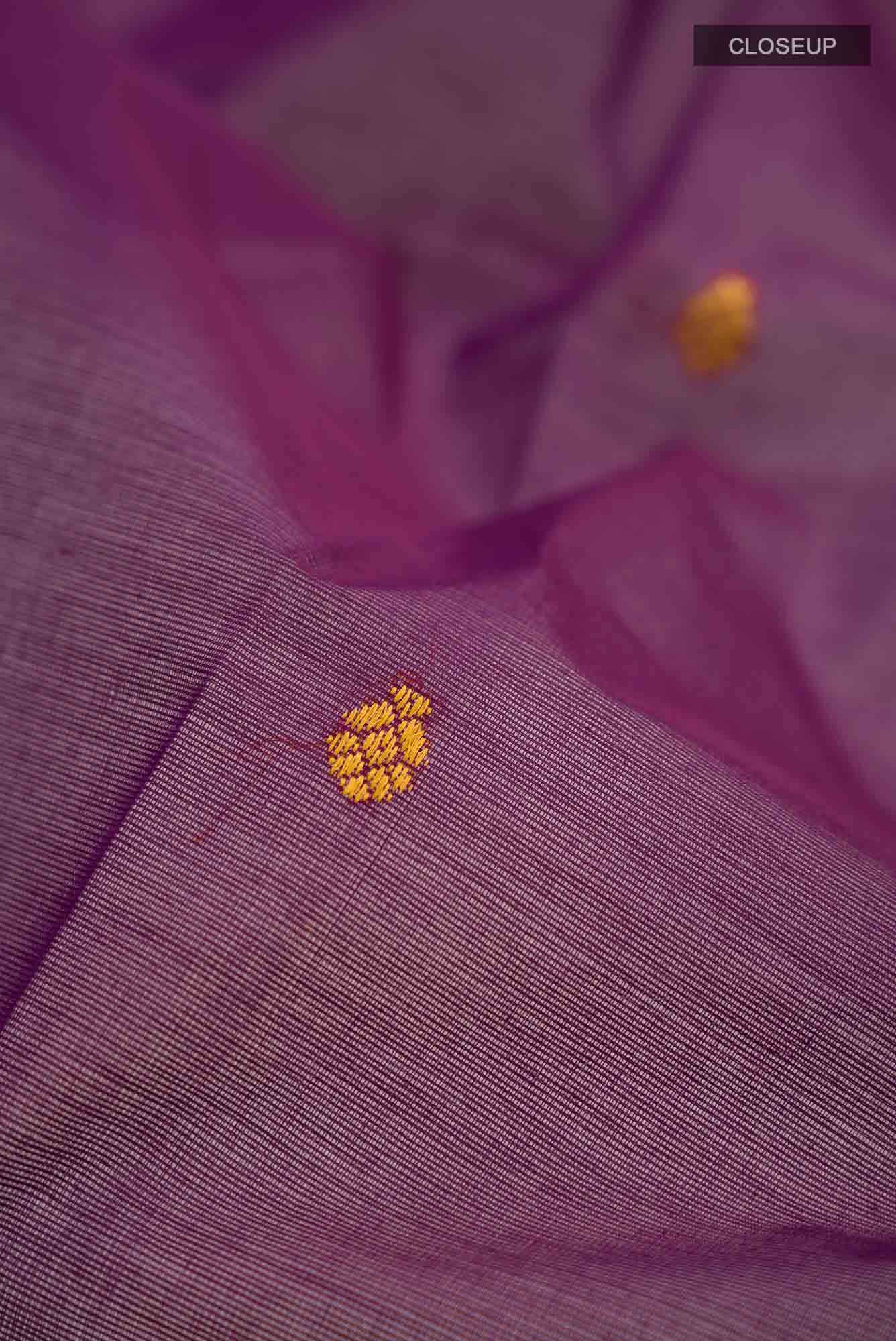 Magenta Kanchi Cotton Saree