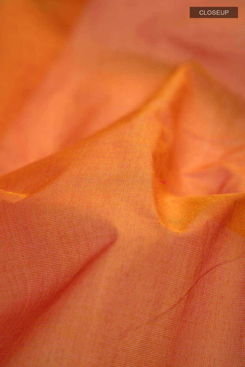 Orange Kanchi Cotton Saree