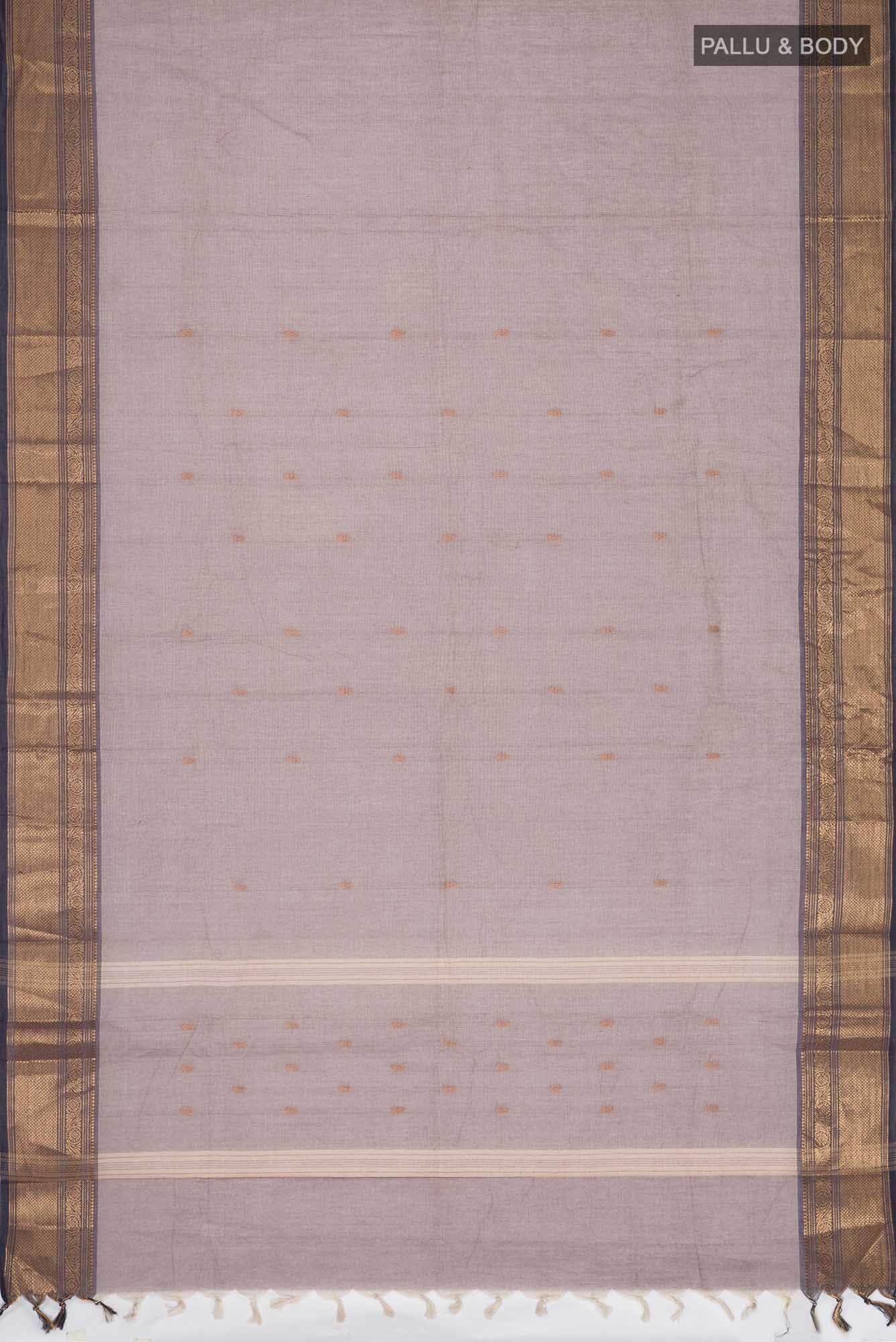 Brown Kanchi Cotton Saree