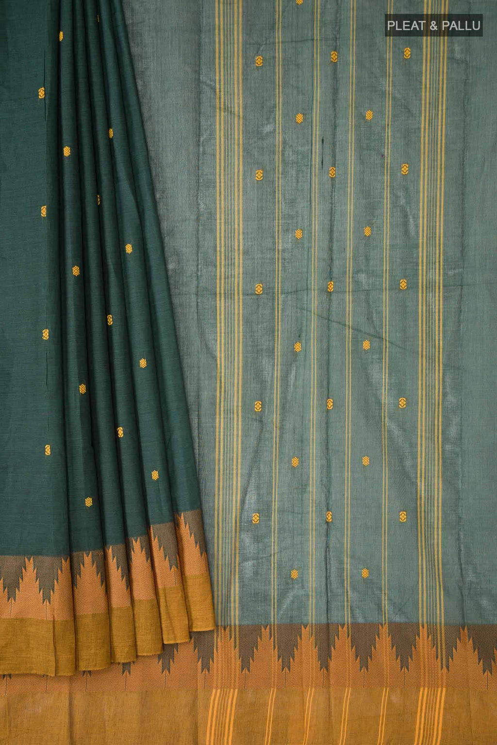 Green Kanchi Cotton Saree