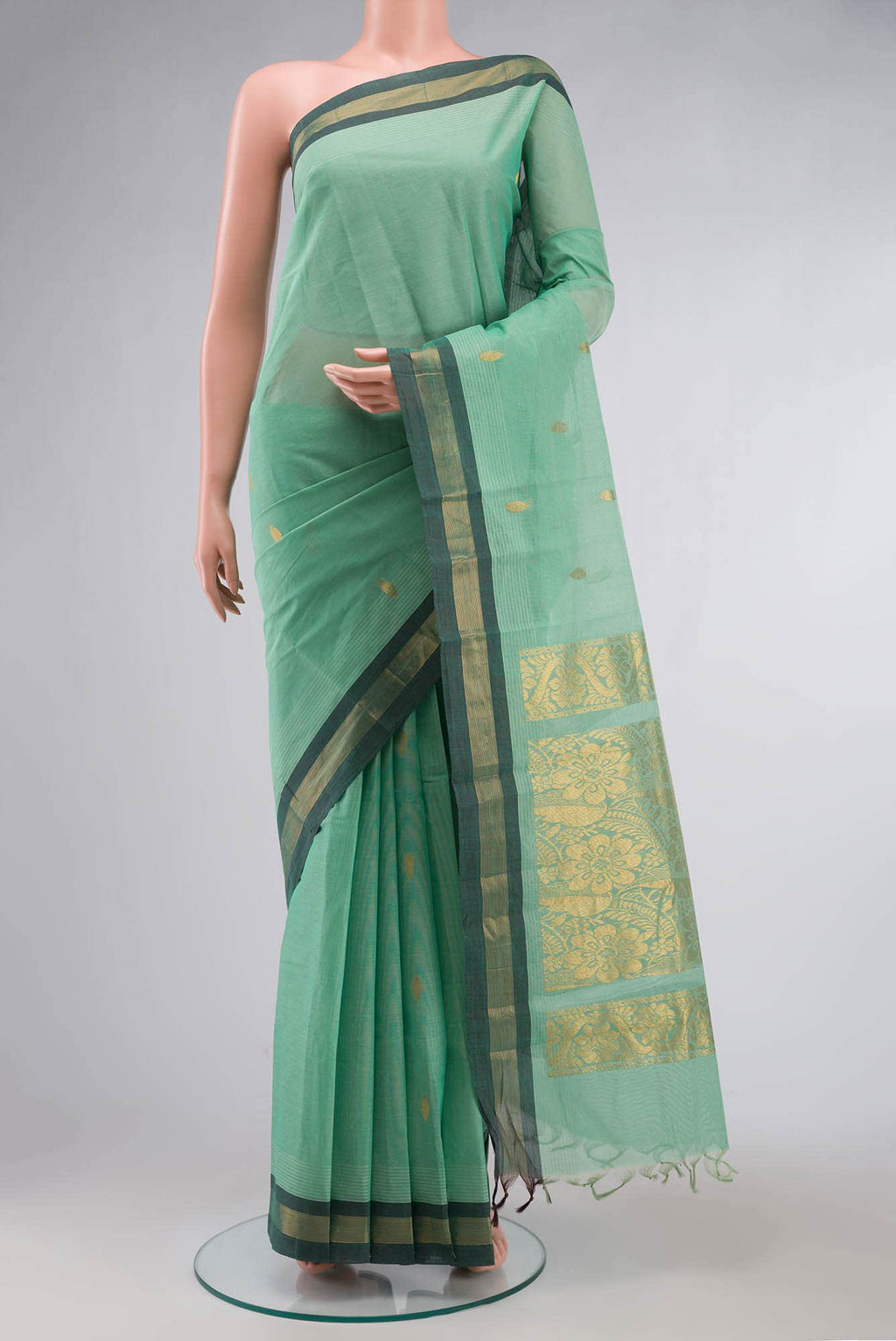 Green Kanchi Cotton Saree