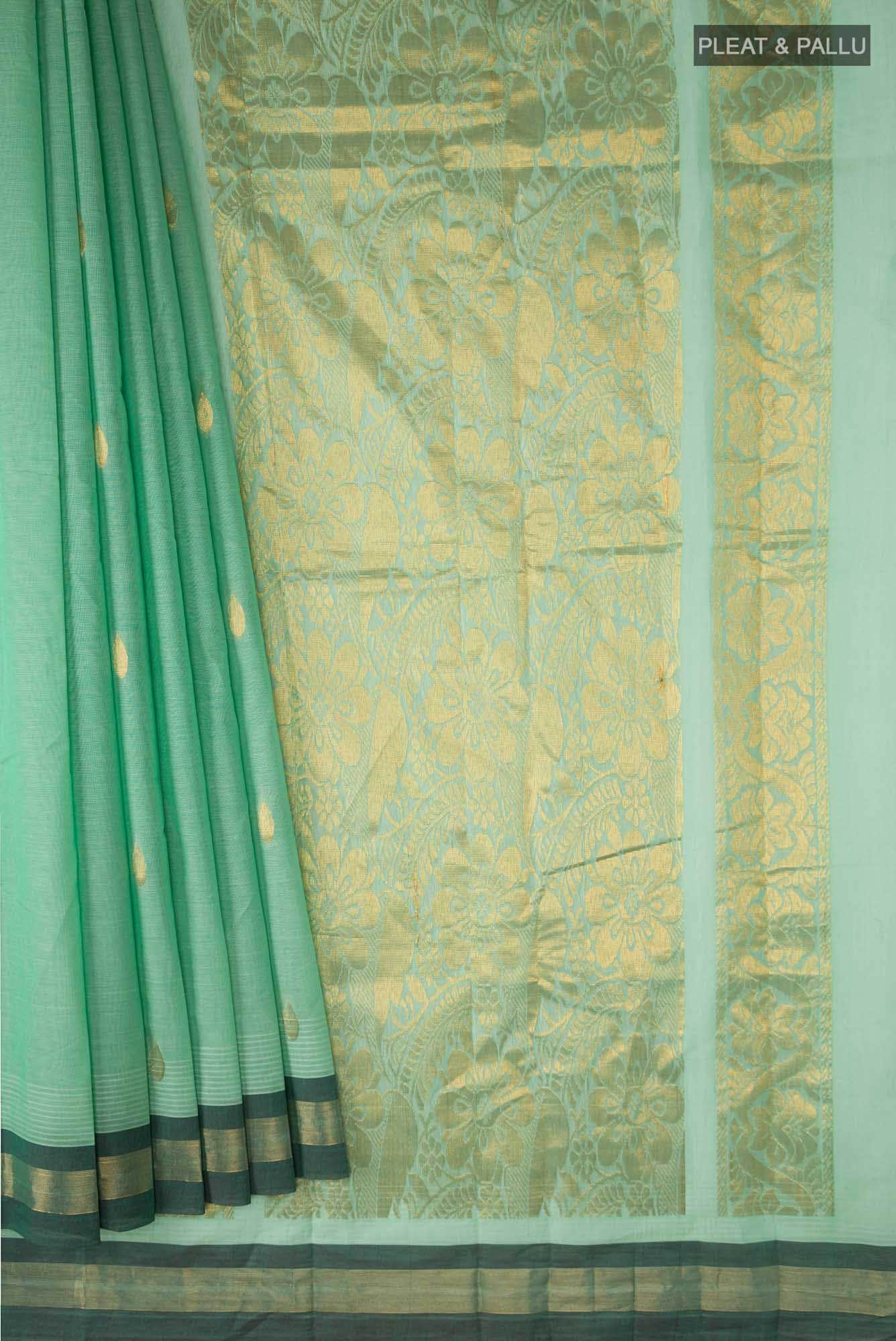 Green Kanchi Cotton Saree