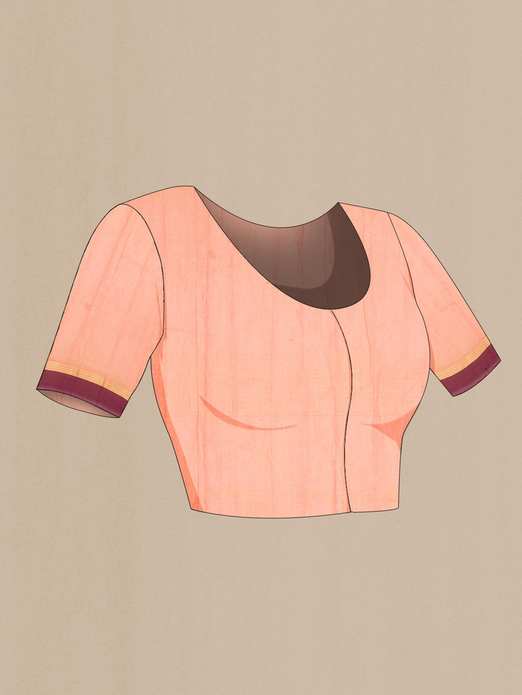 Orange Kanchi Cotton Saree