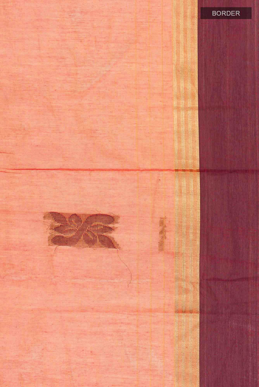 Orange Kanchi Cotton Saree