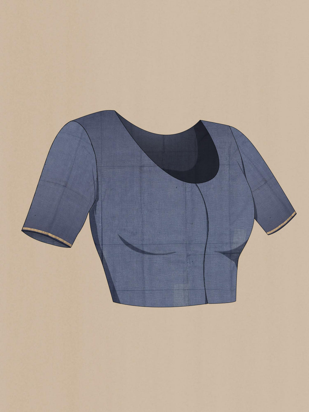 Navy Blue Kanchi Cotton Saree