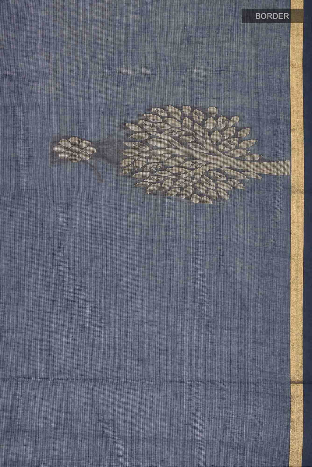 Navy Blue Kanchi Cotton Saree