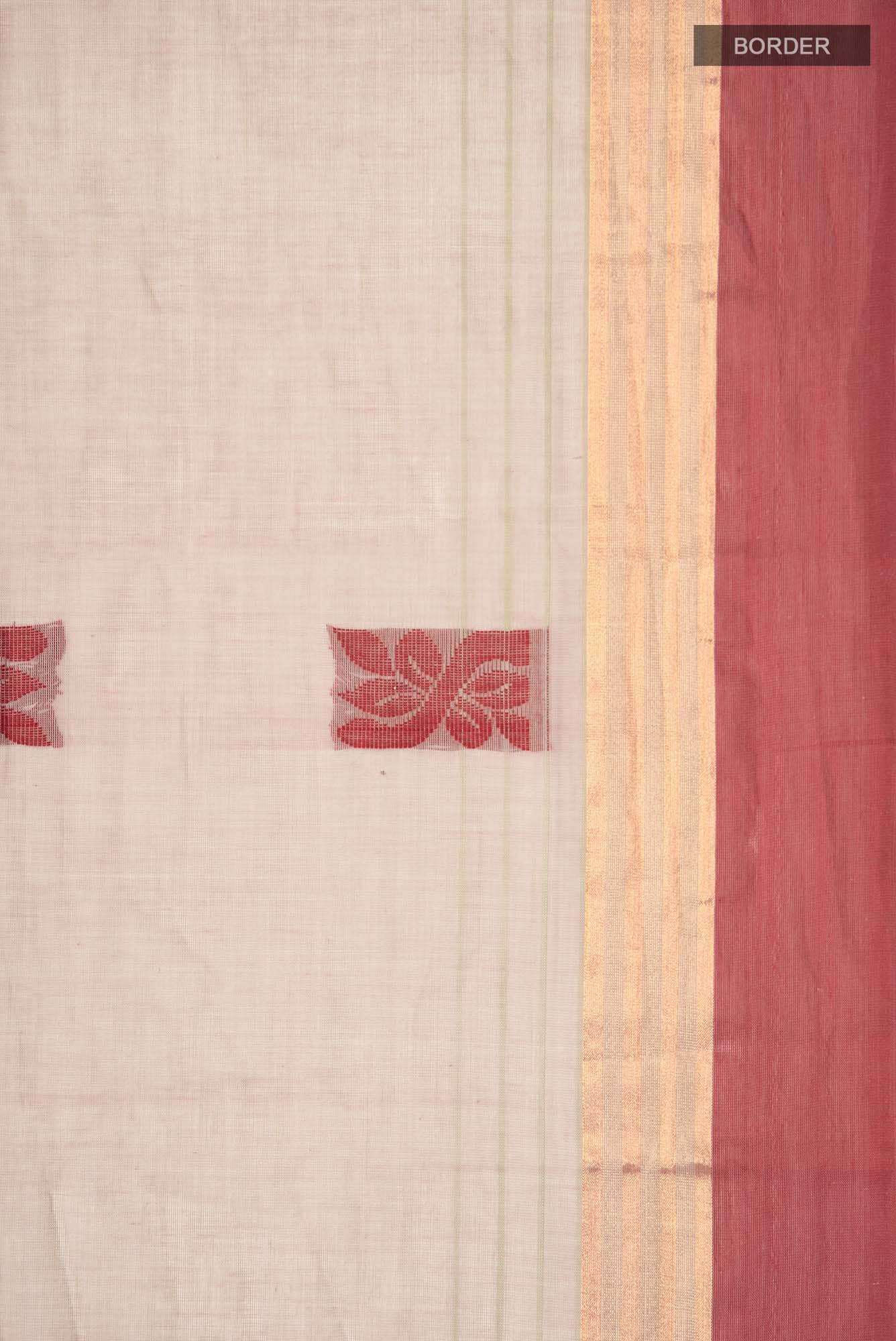 Beige Kanchi Cotton Saree