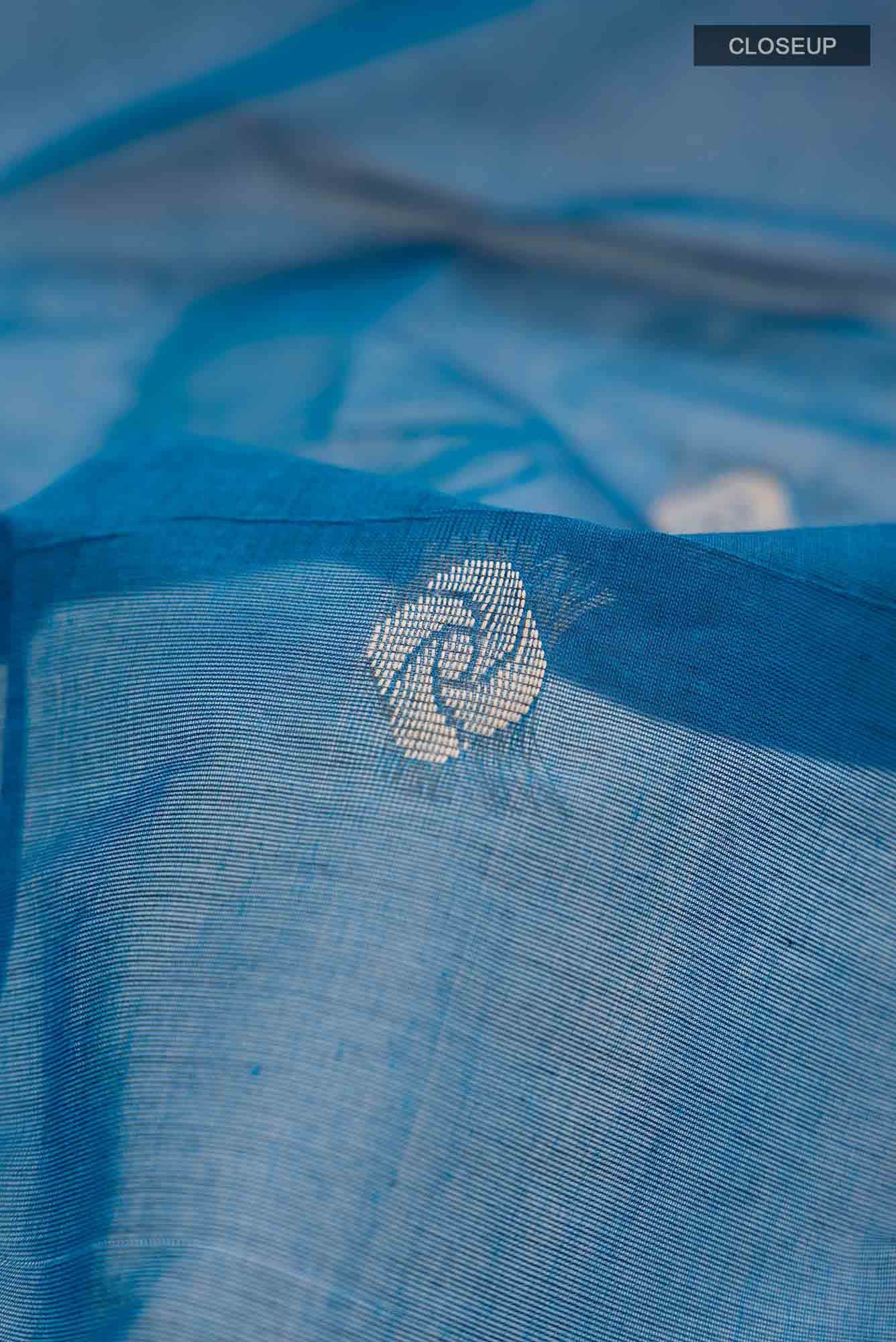 Blue Kanchi Cotton Saree
