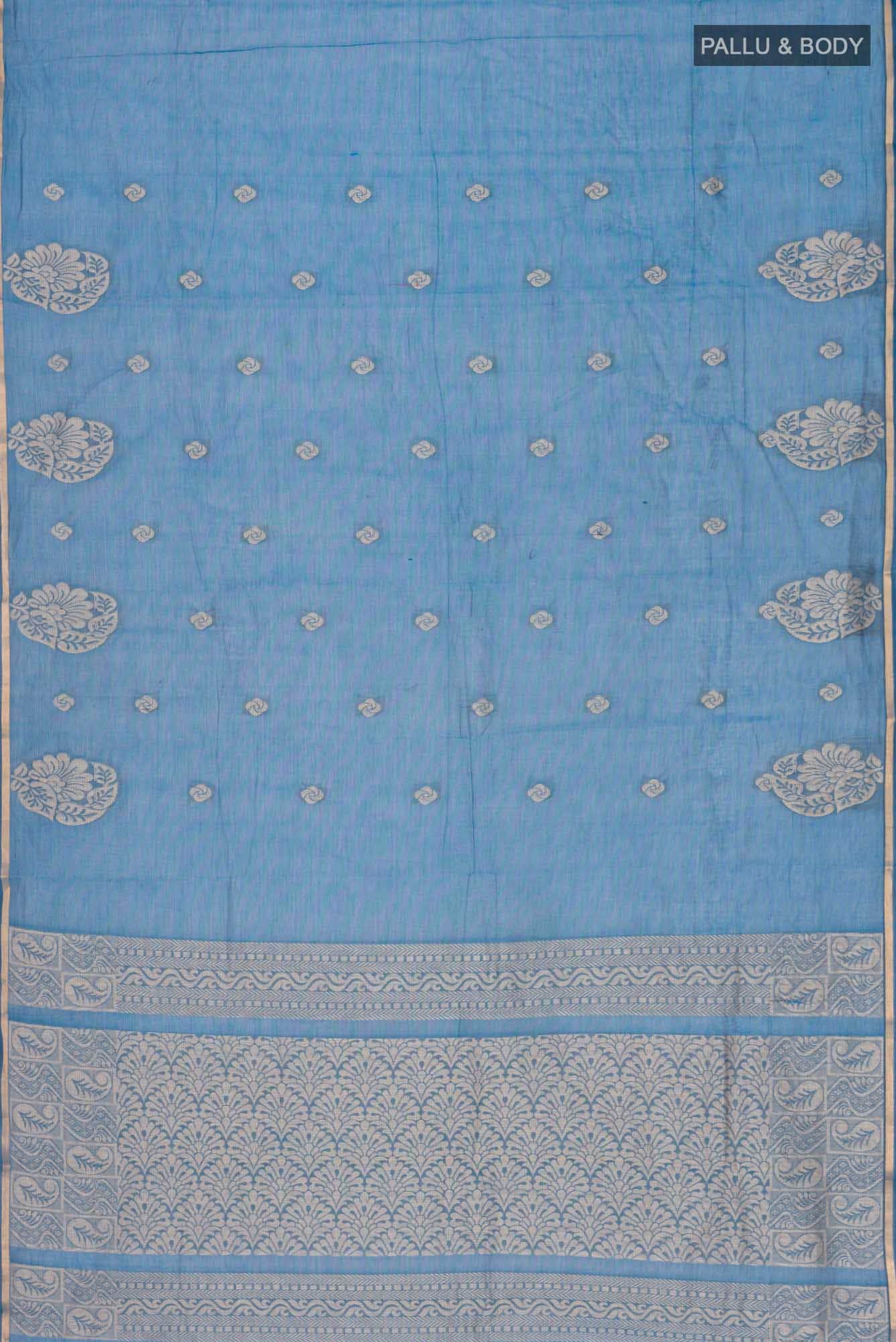 Blue Kanchi Cotton Saree