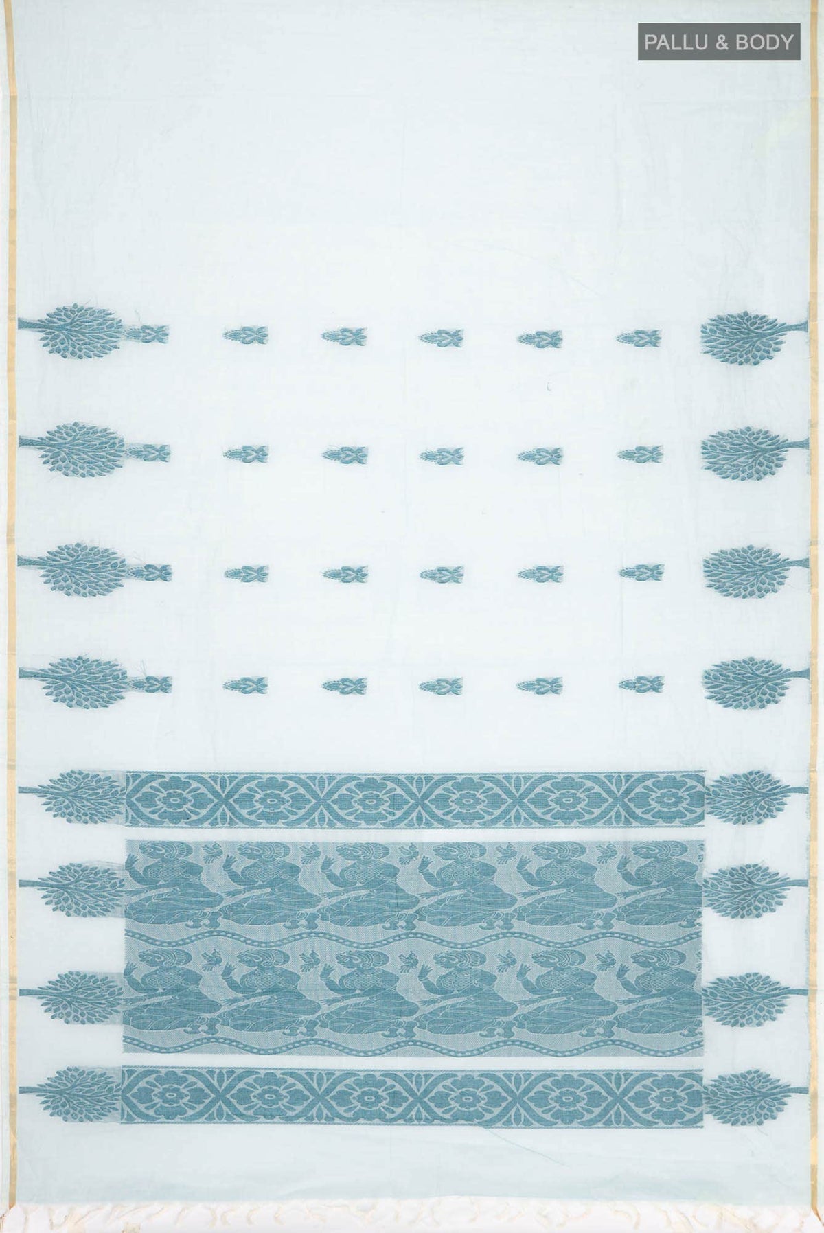 Blue Kanchi Cotton Saree