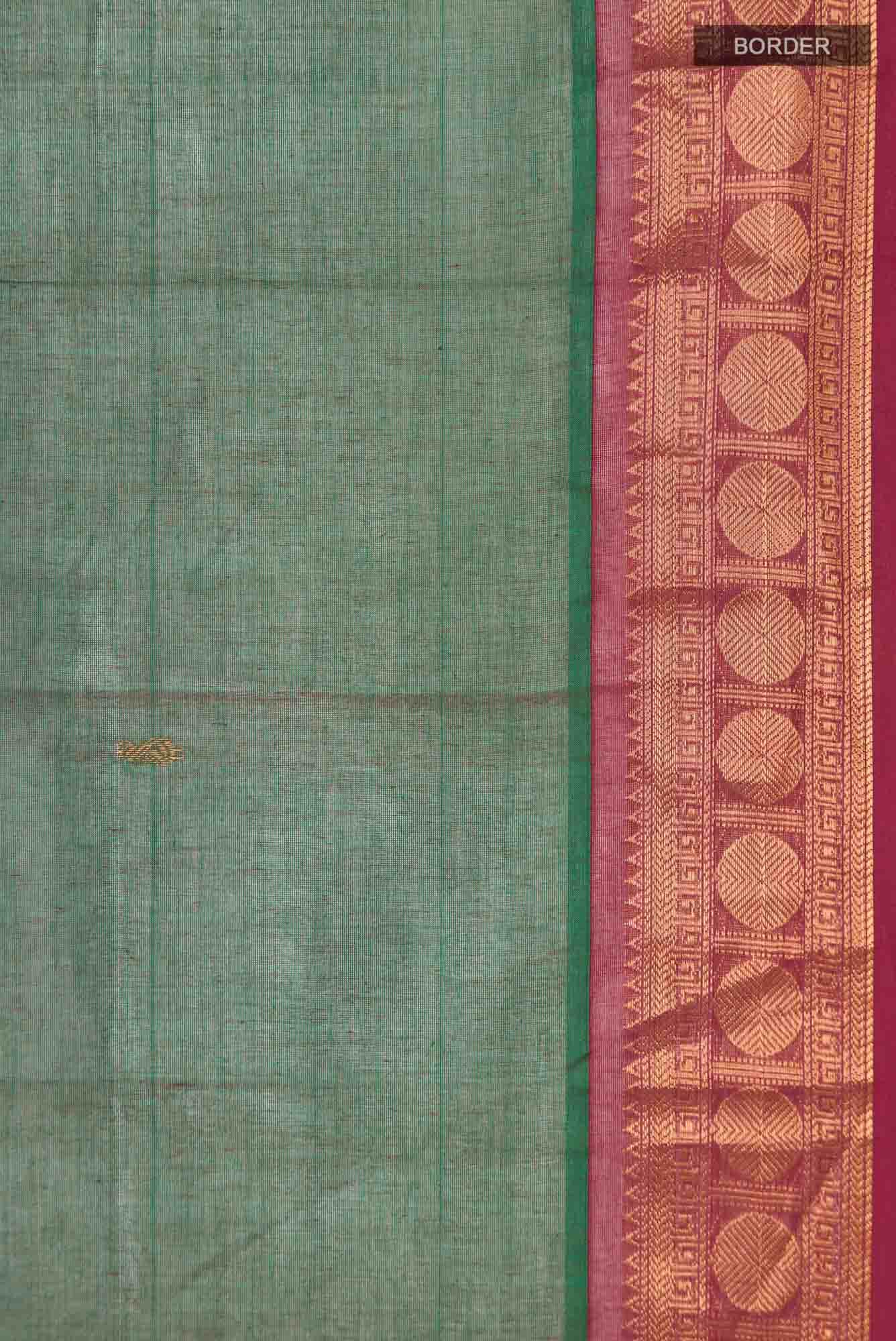 Green Kanchi Cotton Saree