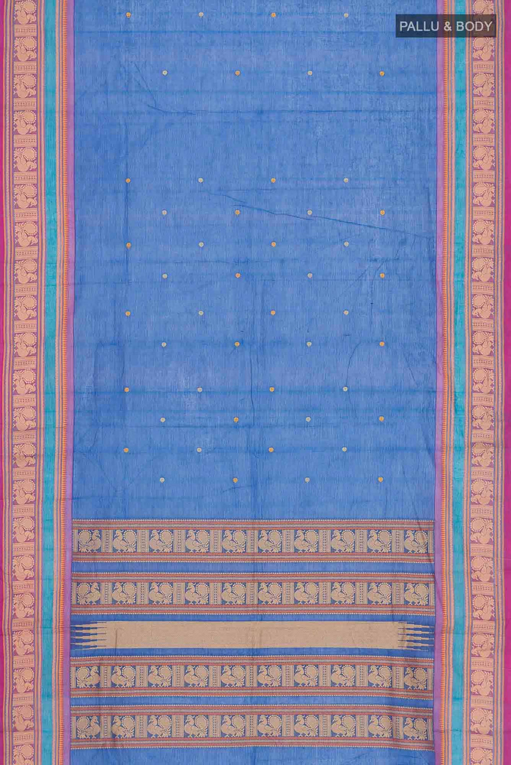Blue Kanchi Cotton Saree