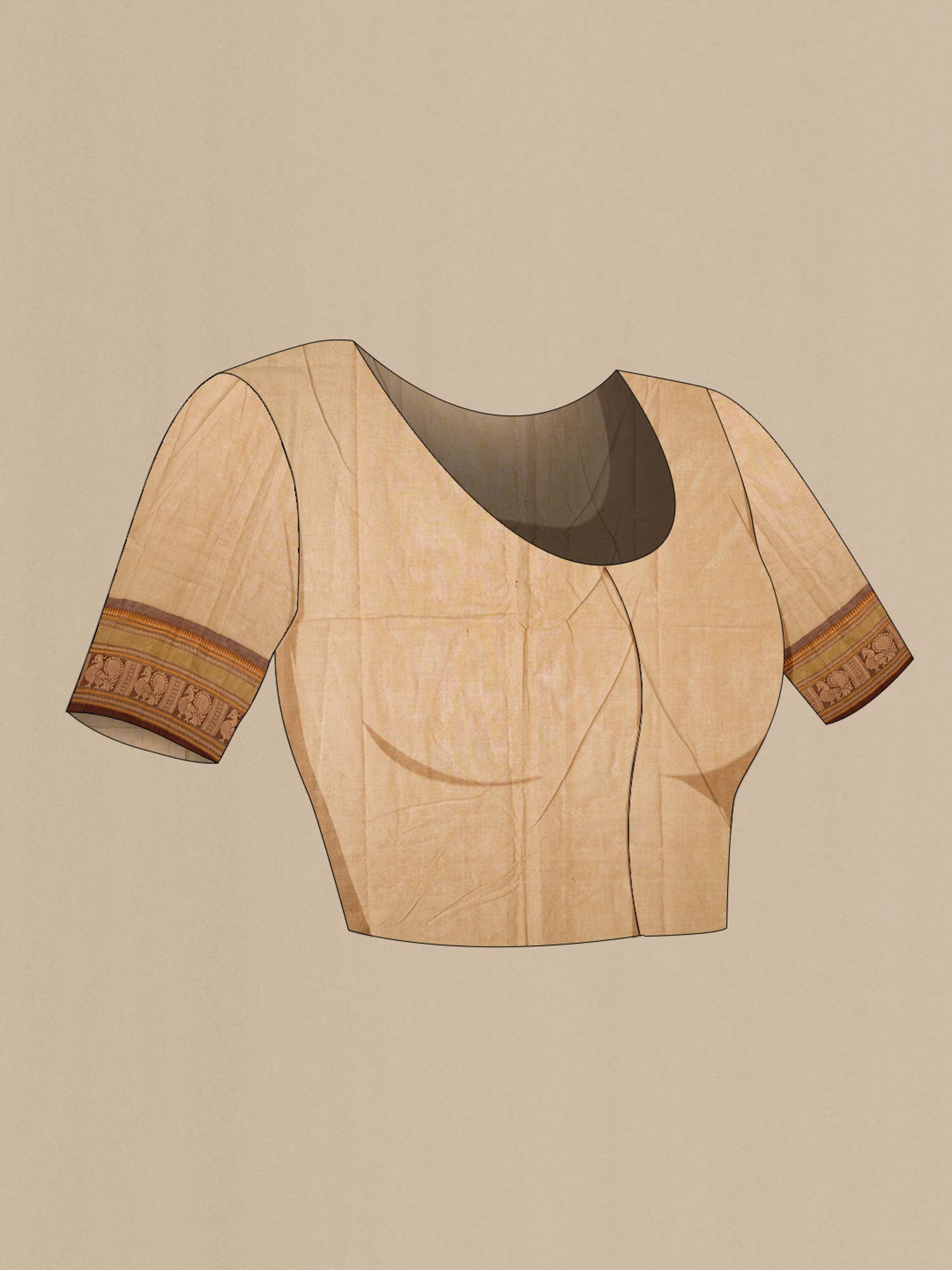 Brown Kanchi Cotton Saree