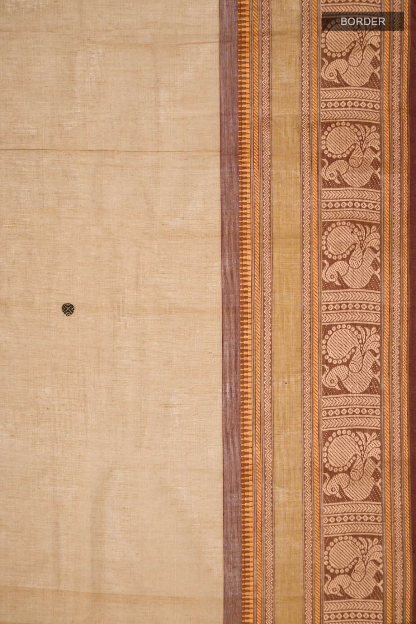 Brown Kanchi Cotton Saree