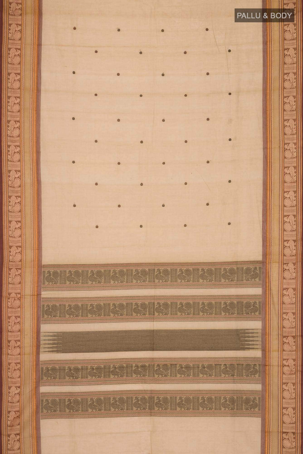 Brown Kanchi Cotton Saree