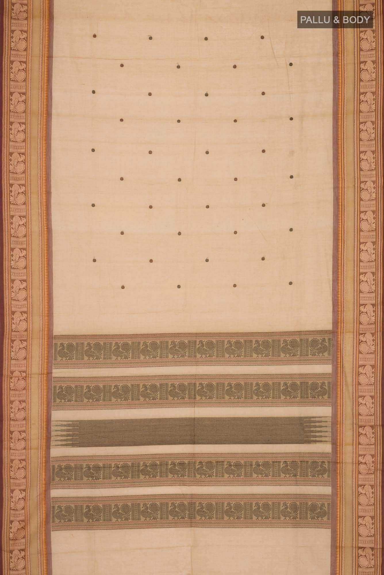 Brown Kanchi Cotton Saree