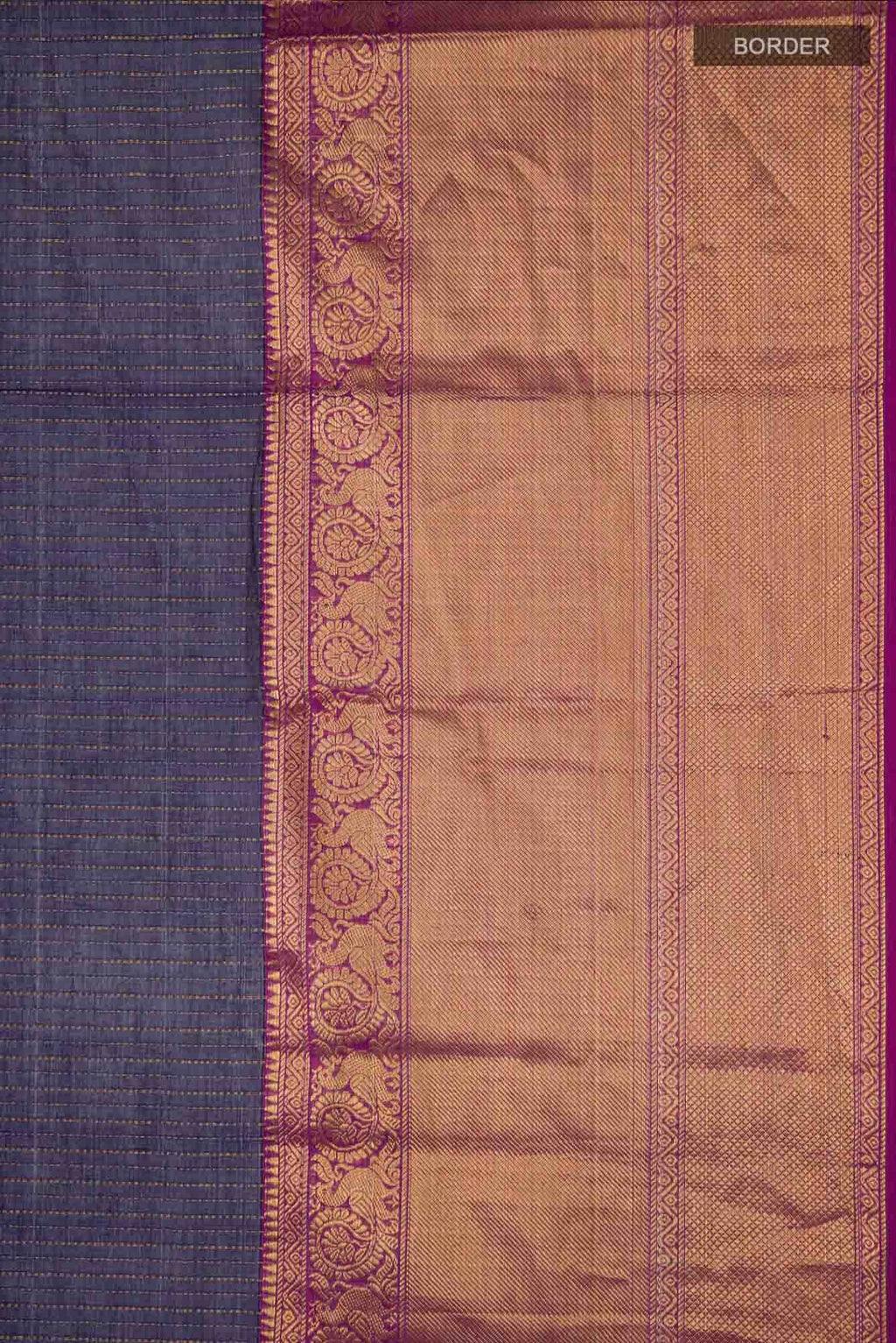 Navy Blue Kanchi Cotton Saree