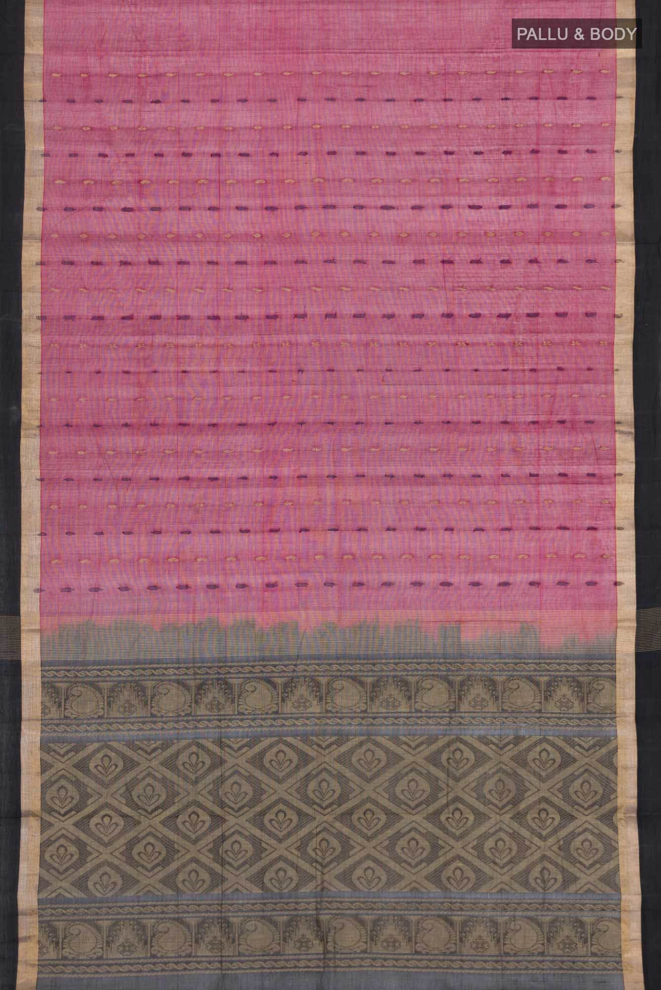 Maroon Kanchi Cotton Saree