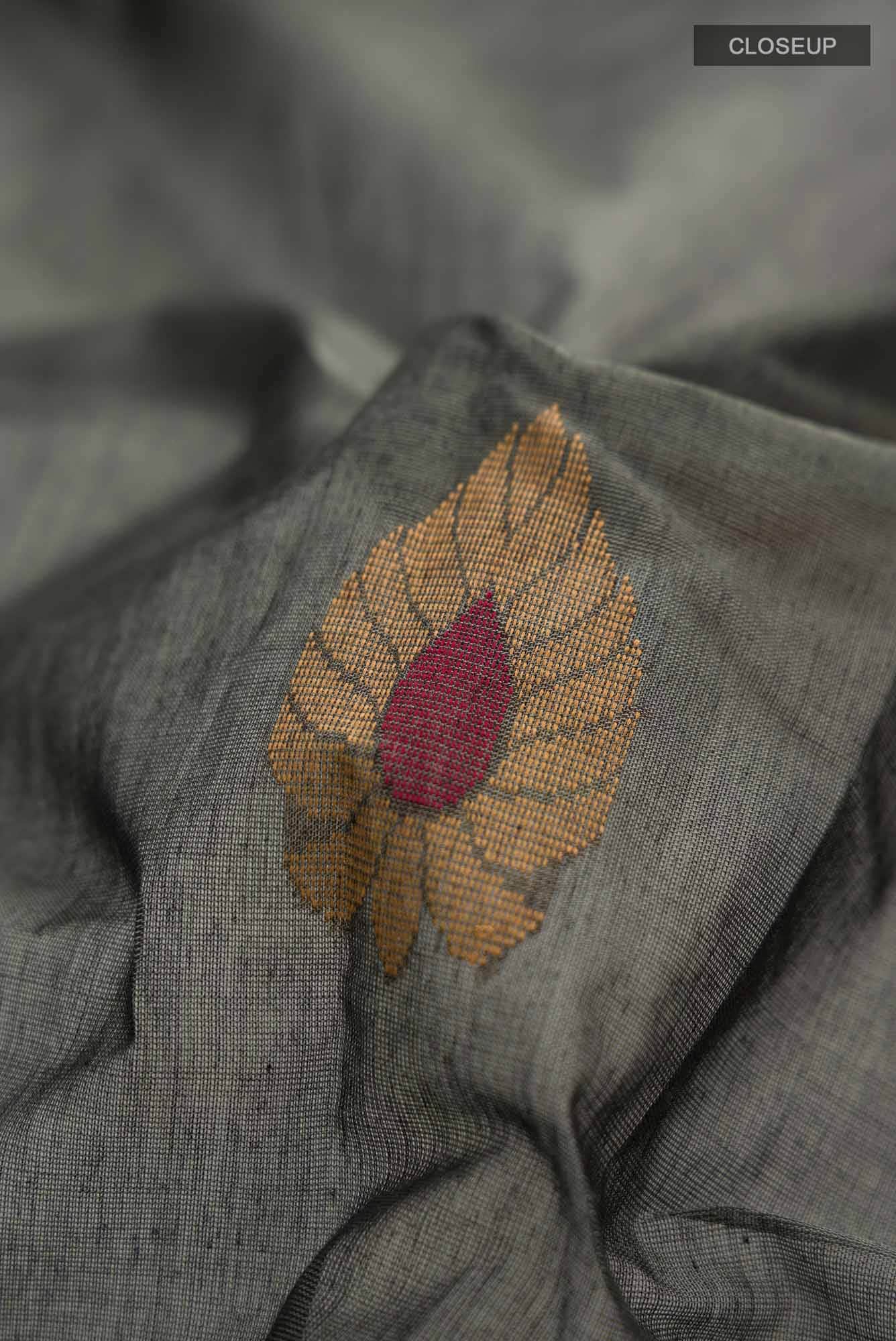 Grey Kanchi Cotton Saree