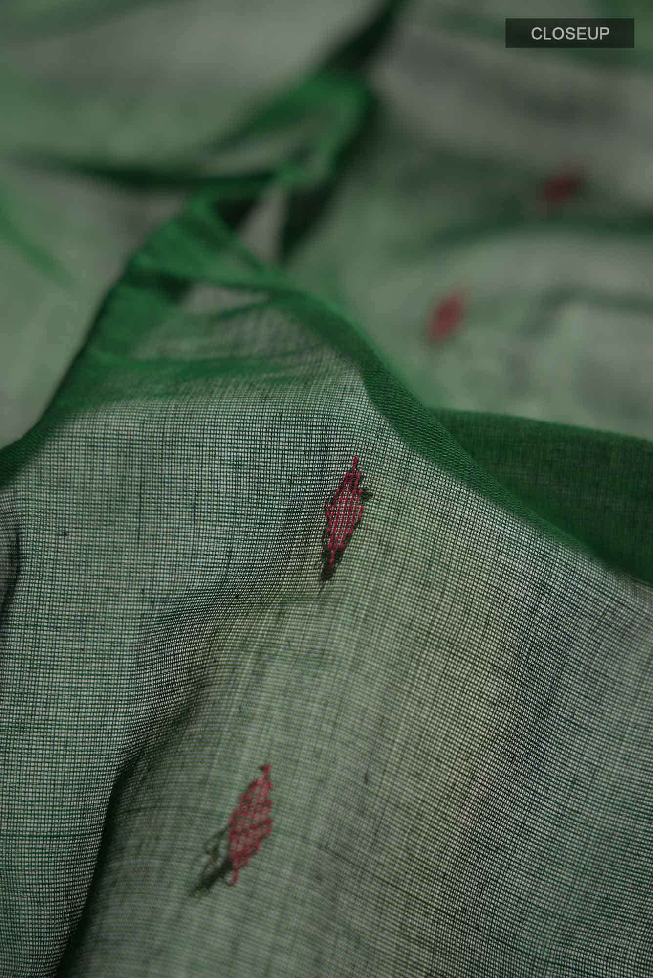 Green Kanchi Cotton Saree