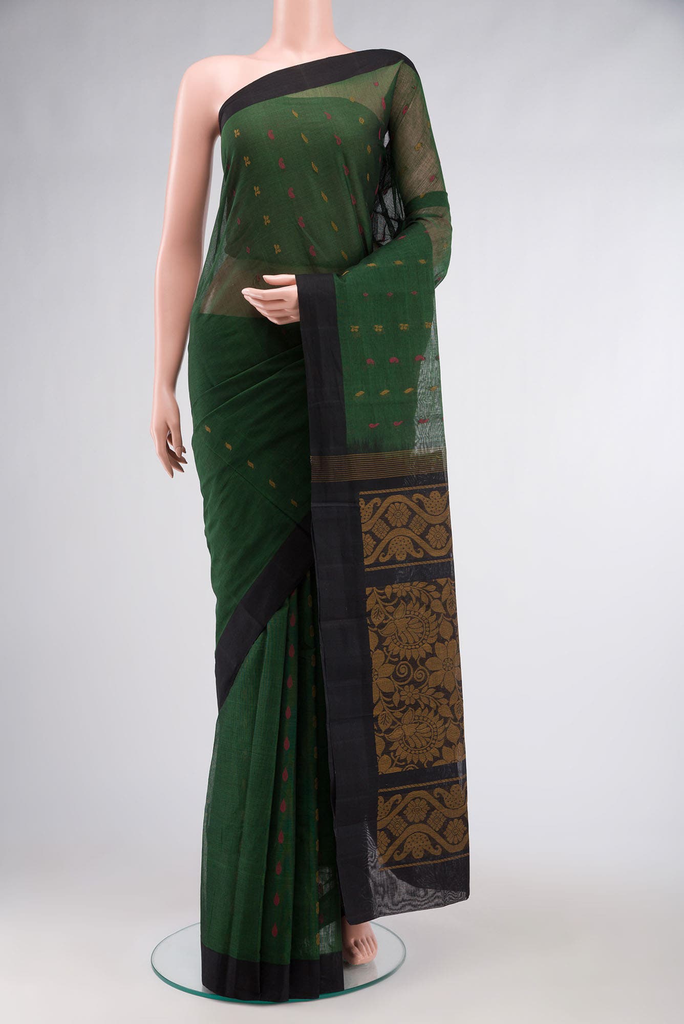 Green Kanchi Cotton Saree