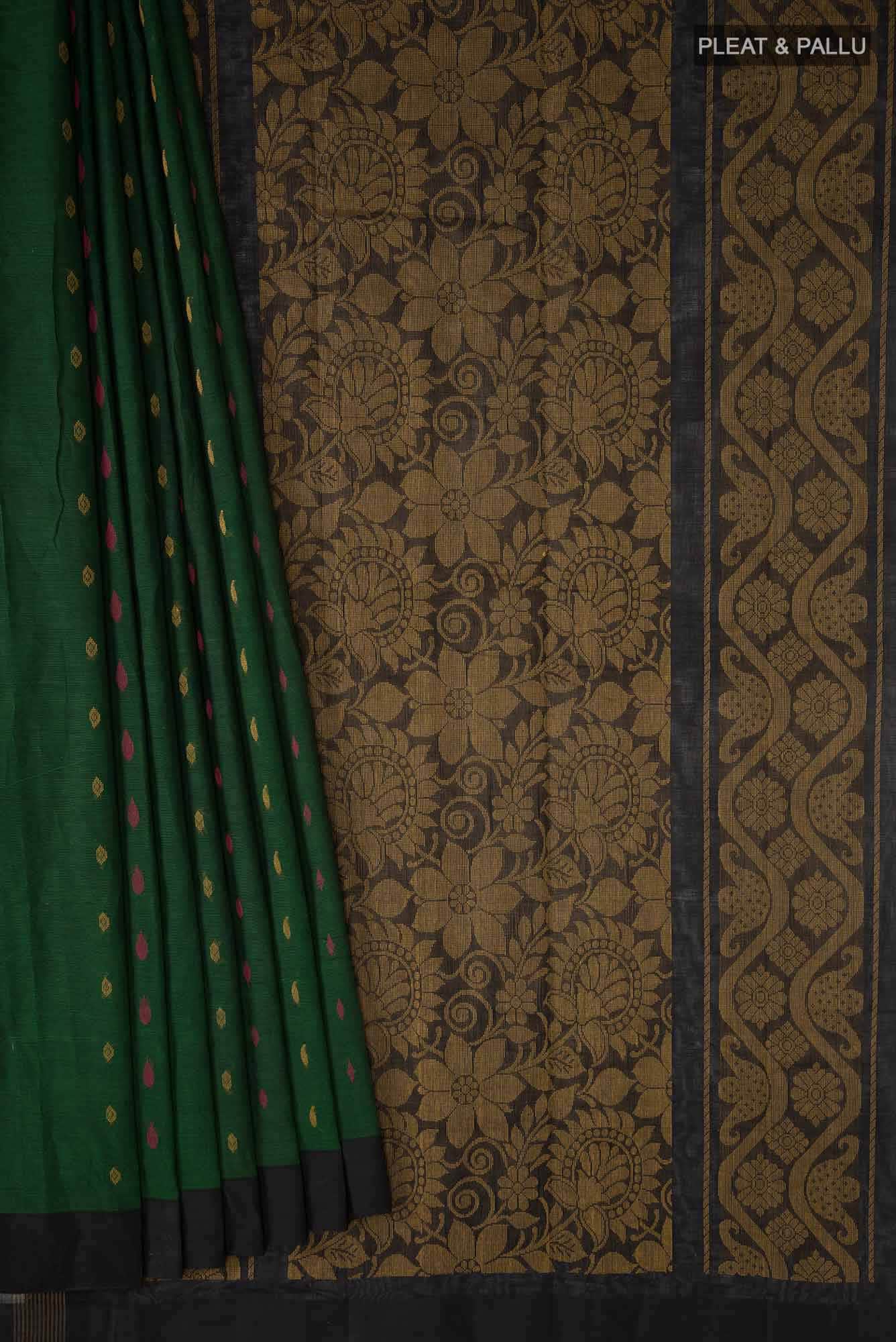 Green Kanchi Cotton Saree