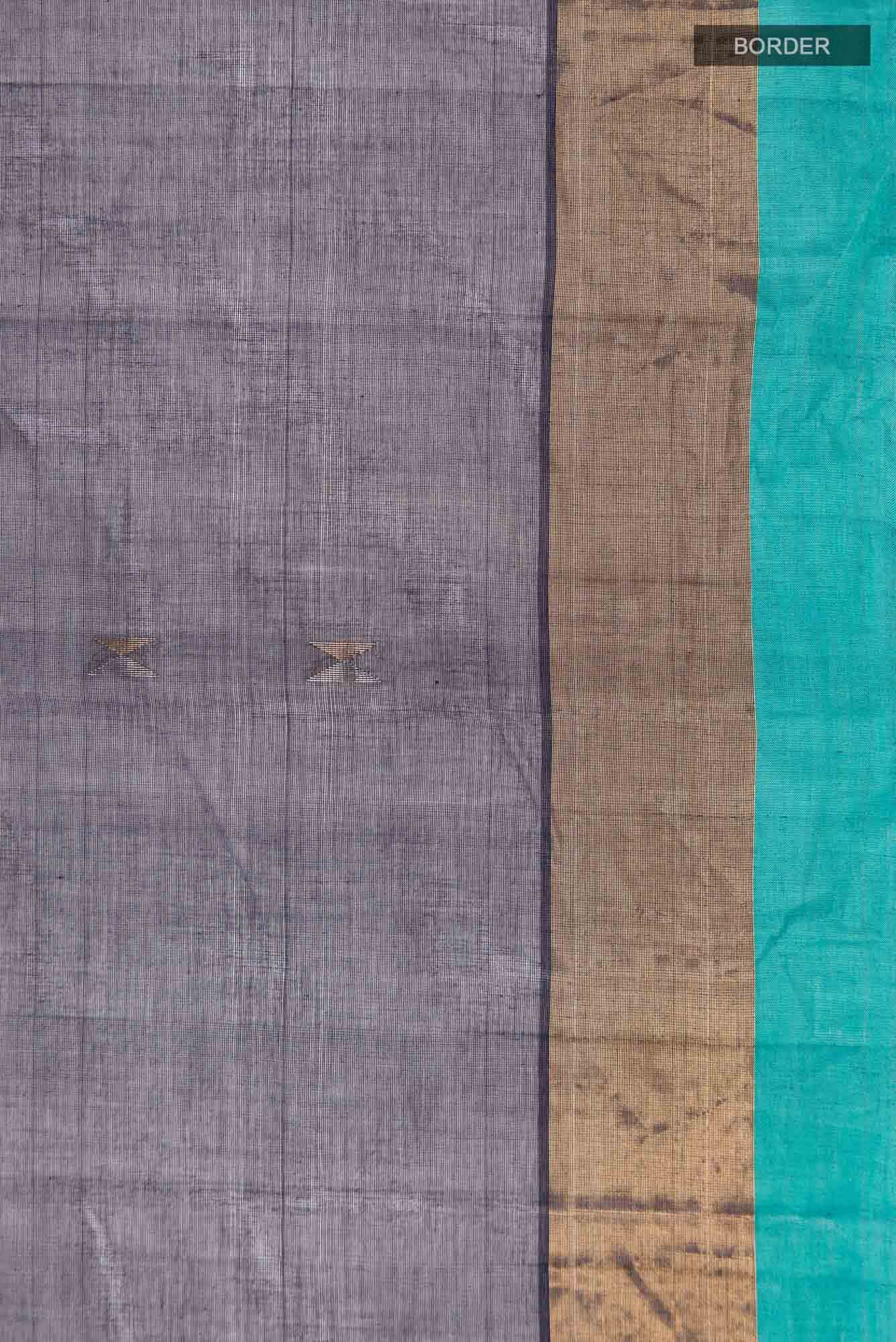 Navy Blue Kanchi Cotton Saree