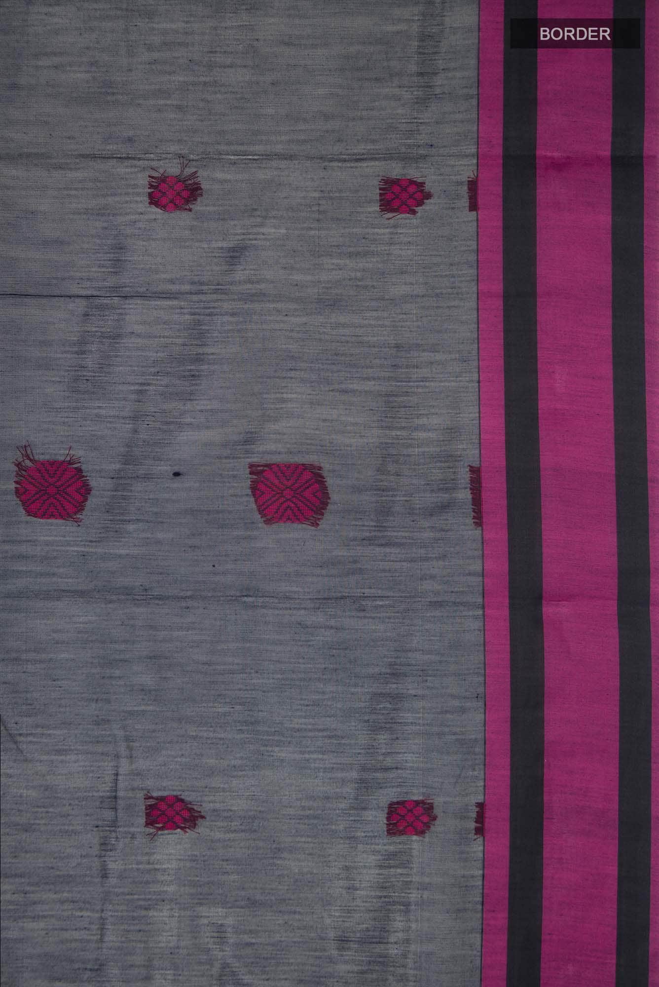 Navy Blue Blended Silk Cotton Saree