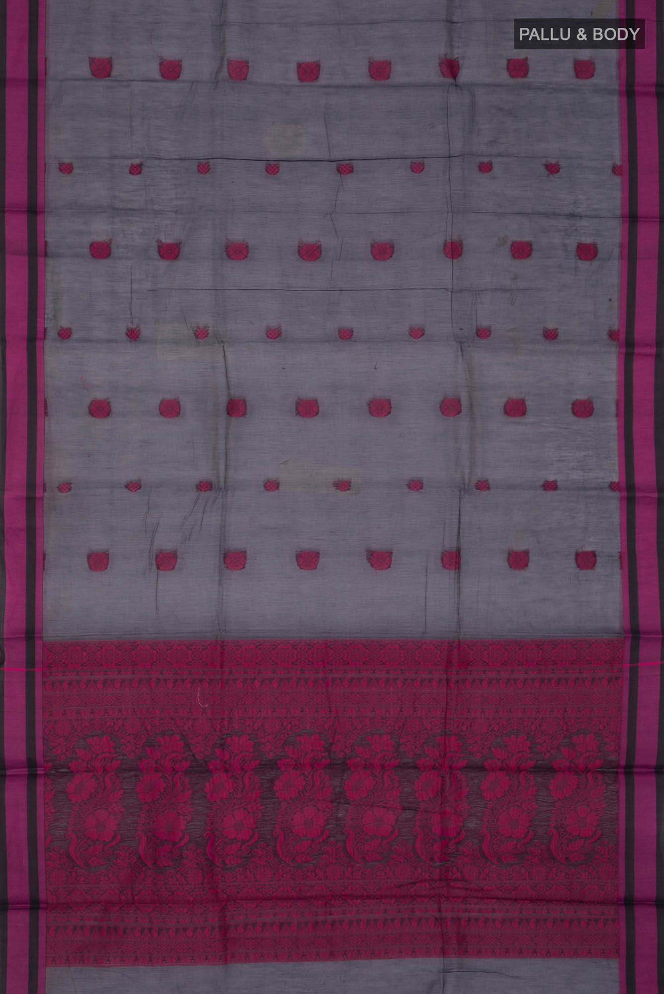 Navy Blue Blended Silk Cotton Saree