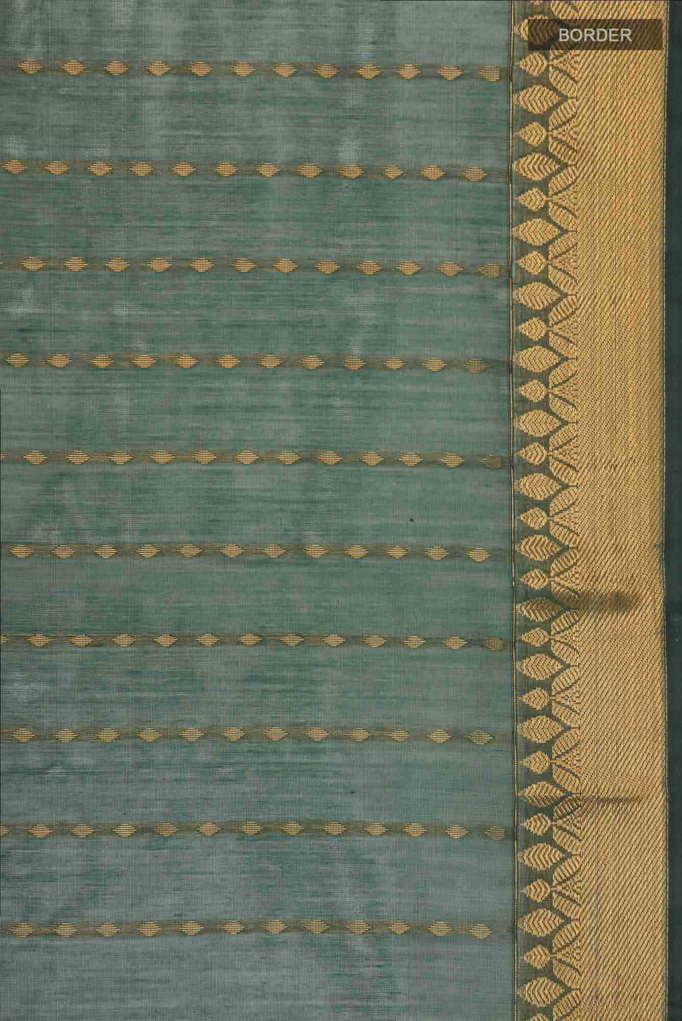 Green Blended Silk Cotton Saree