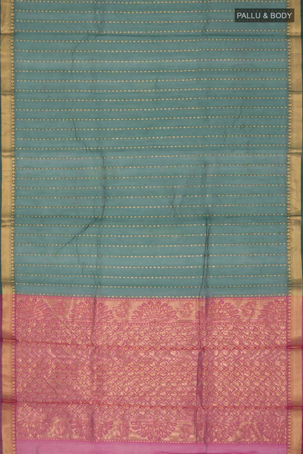 Green Blended Silk Cotton Saree