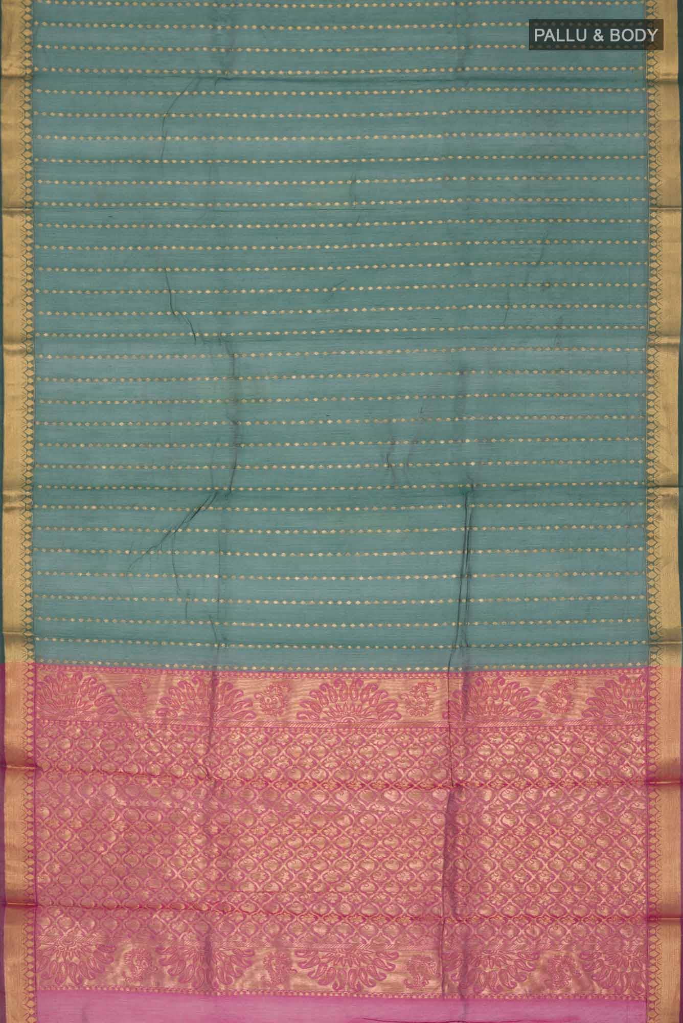 Green Blended Silk Cotton Saree