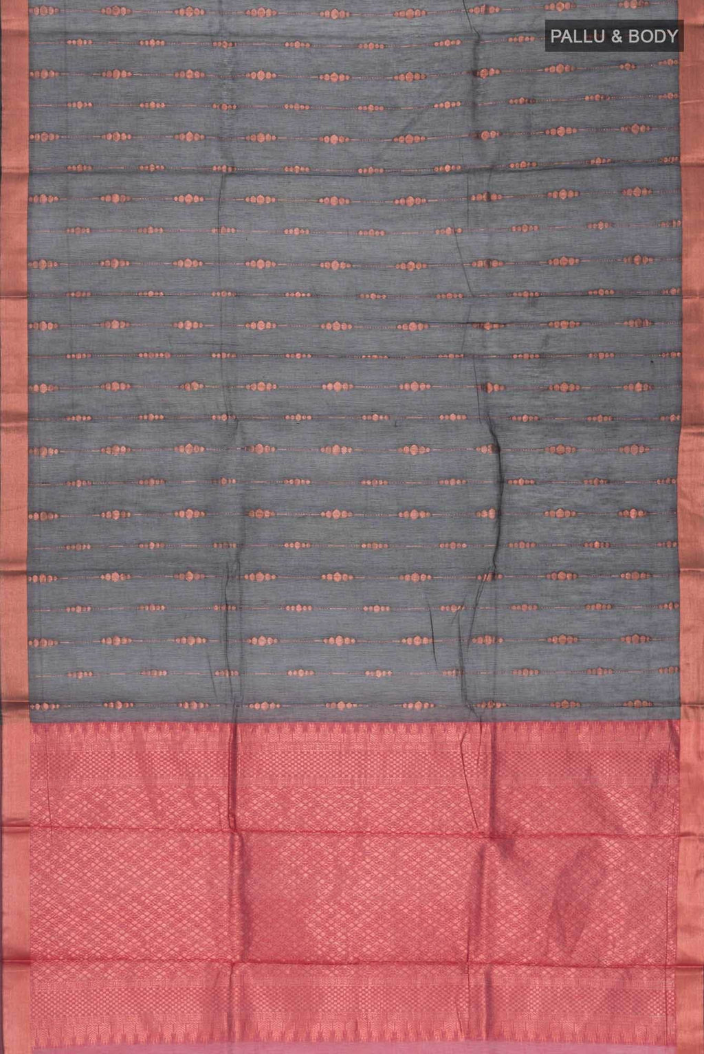 Black Silk Cotton Saree with Contrast Border