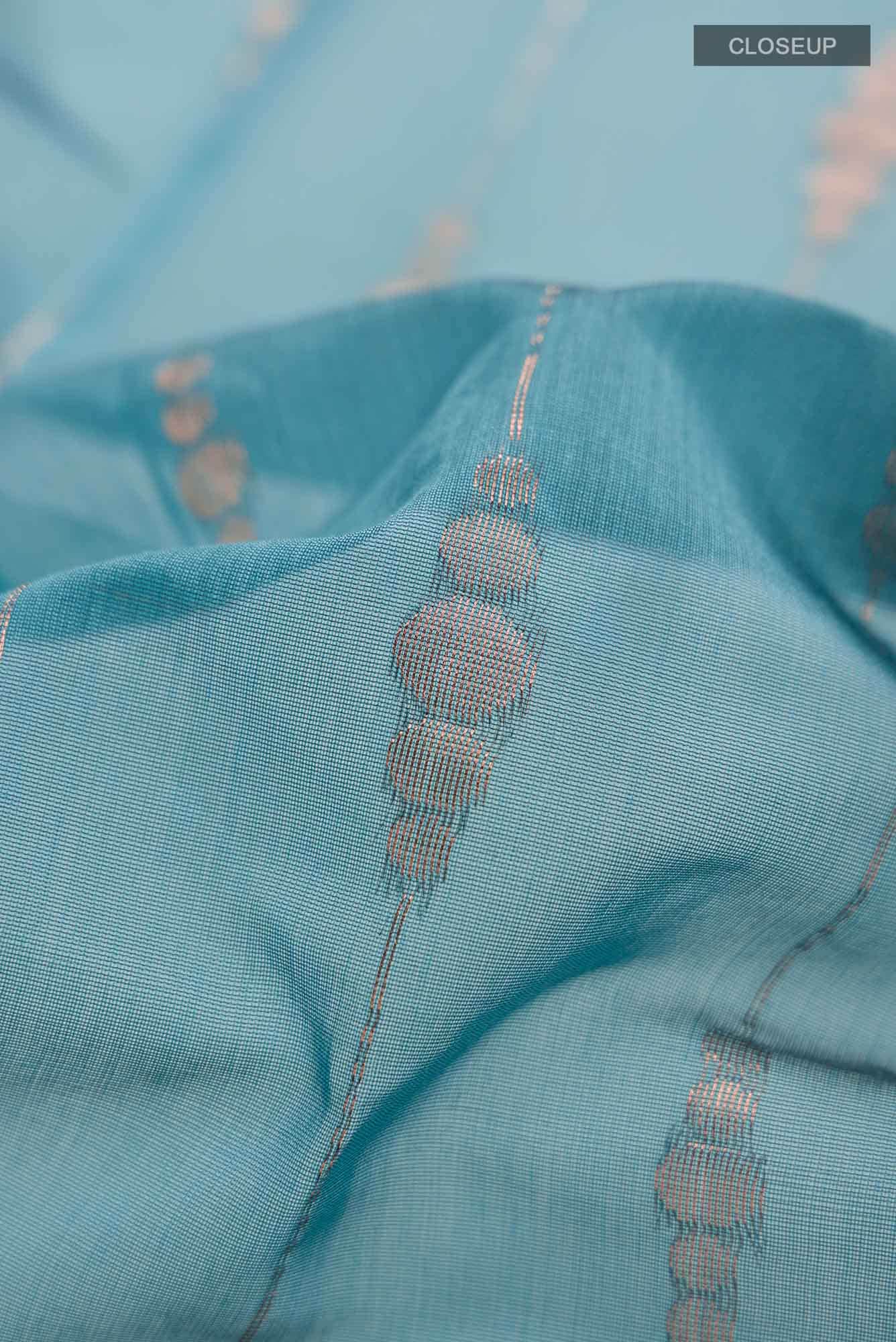 Blue Silk Cotton Saree