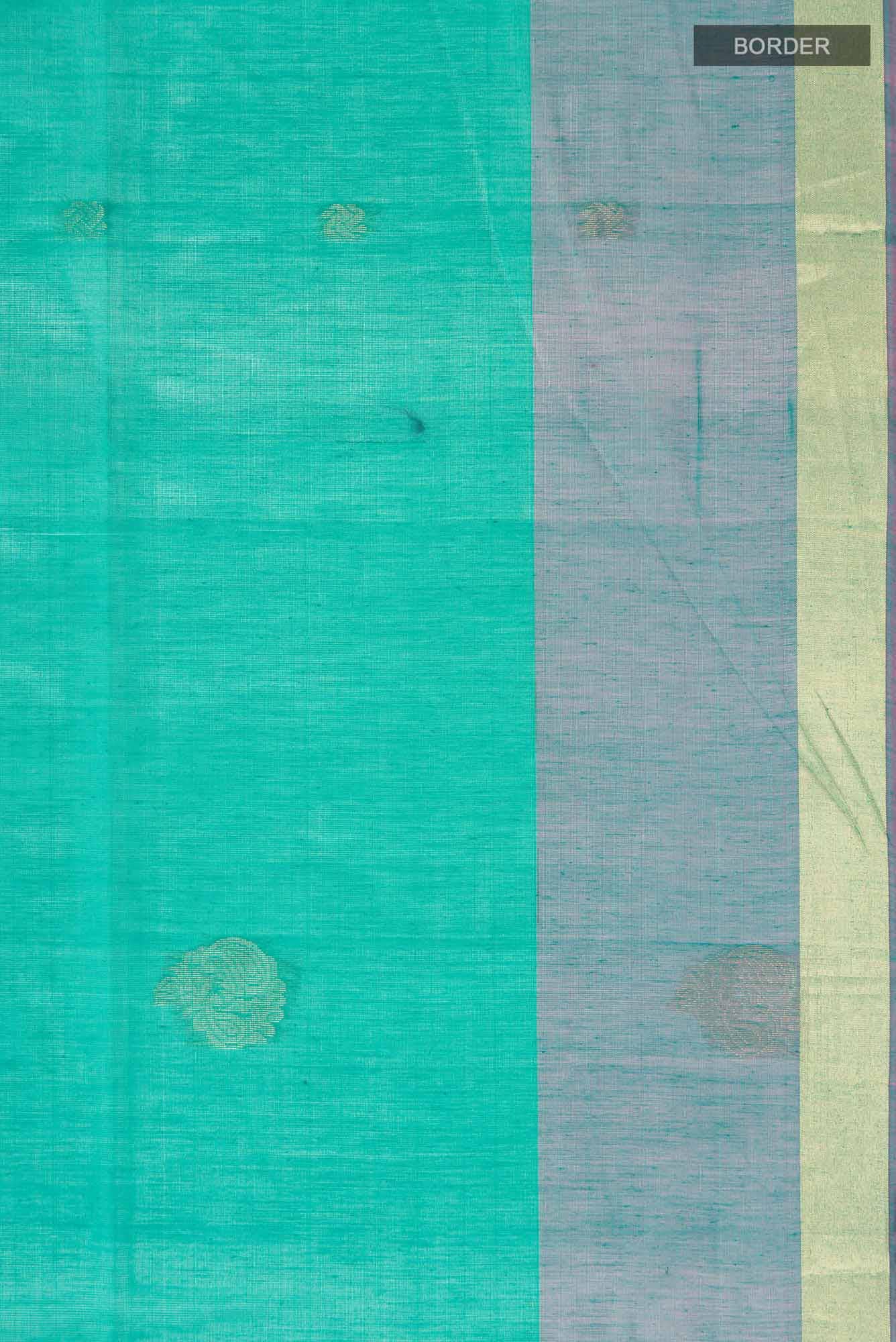 Green Silk Cotton Saree