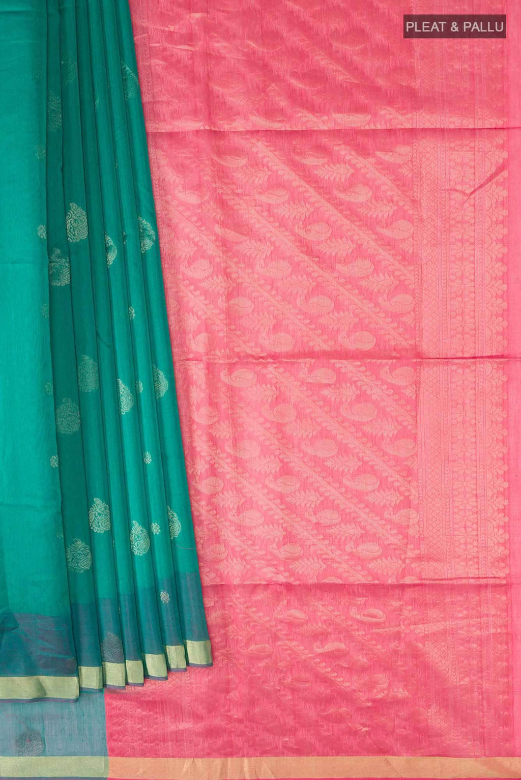 Green Silk Cotton Saree