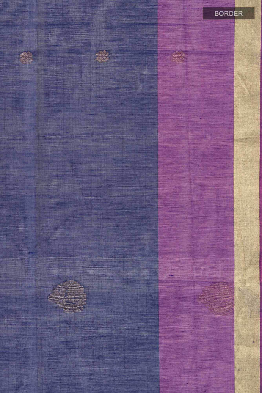 Navy Blue Silk Cotton Saree