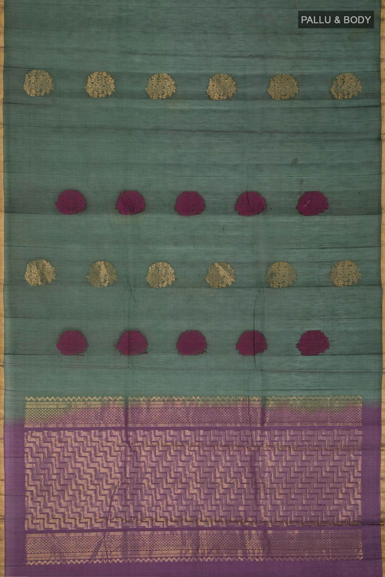 Green Silk Cotton Saree