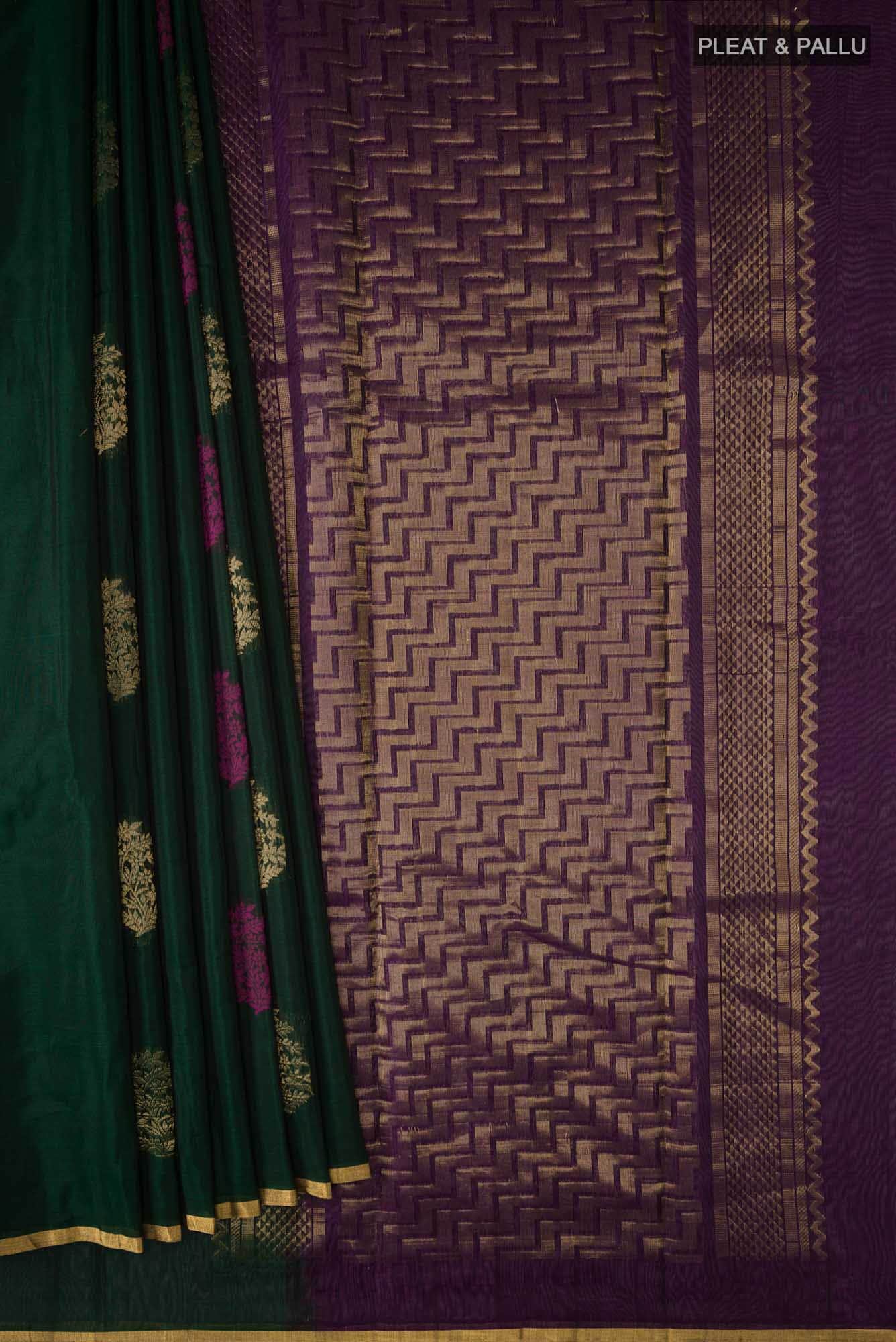 Green Silk Cotton Saree