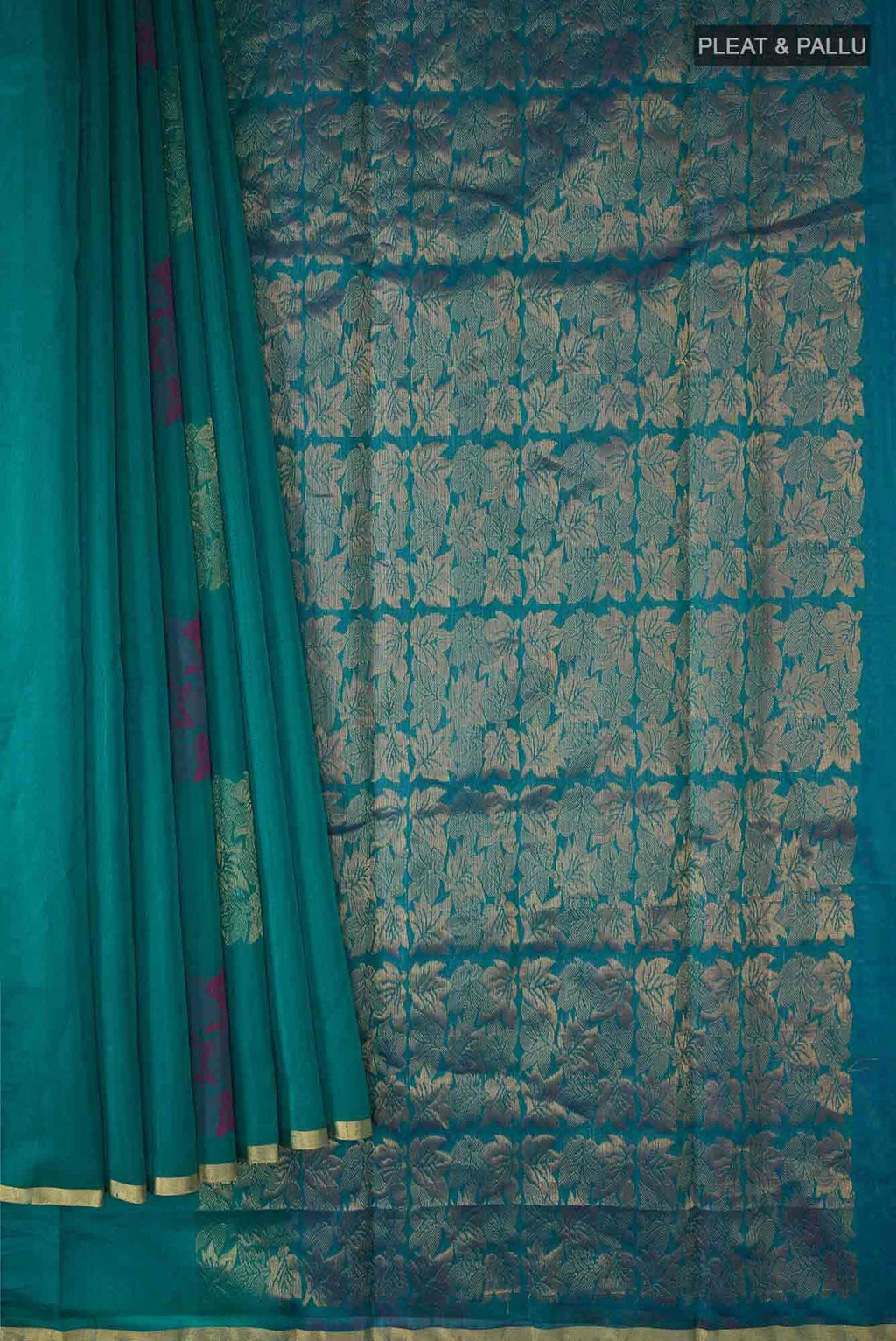 Green Silk Cotton Saree