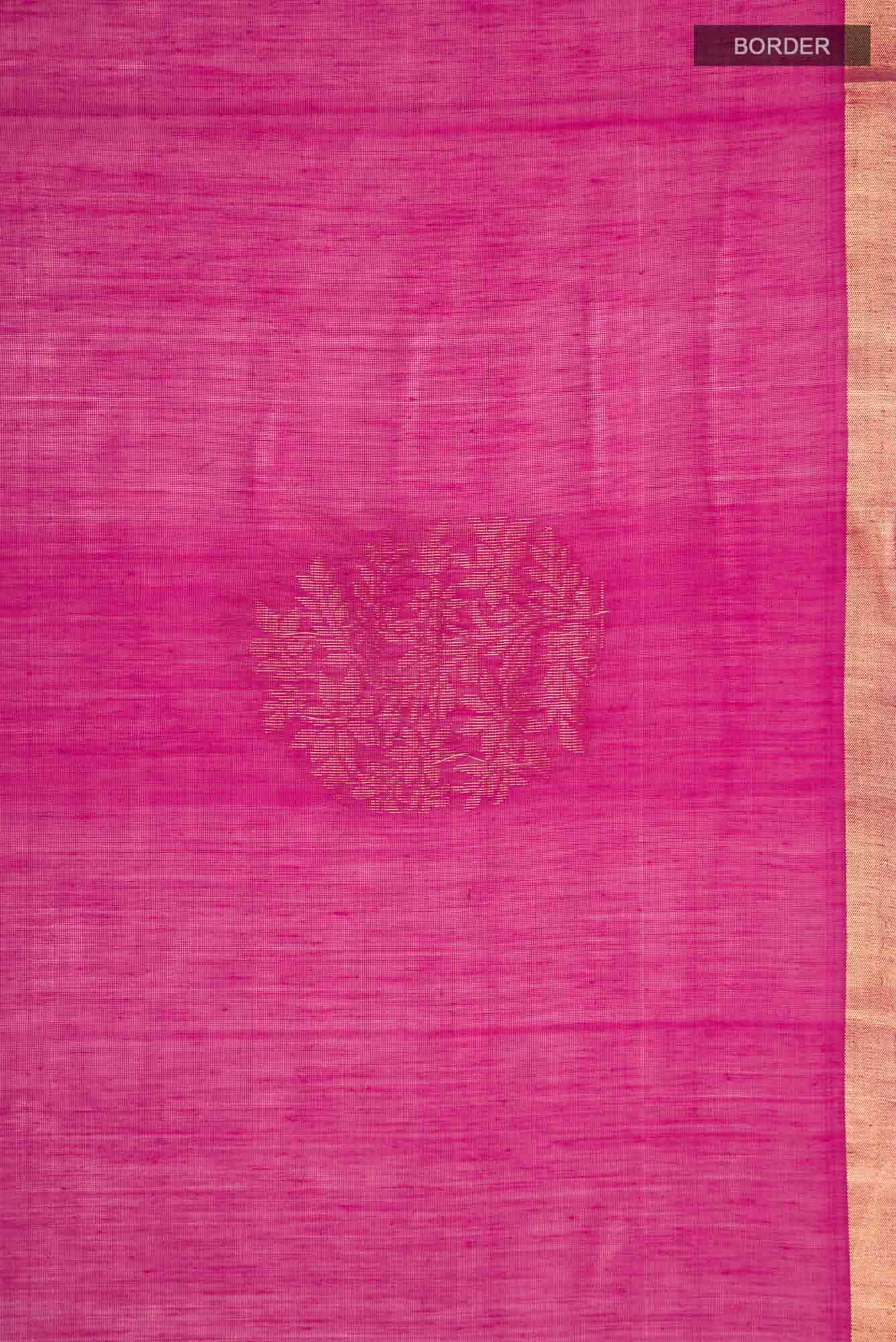 Pink Silk Cotton Saree