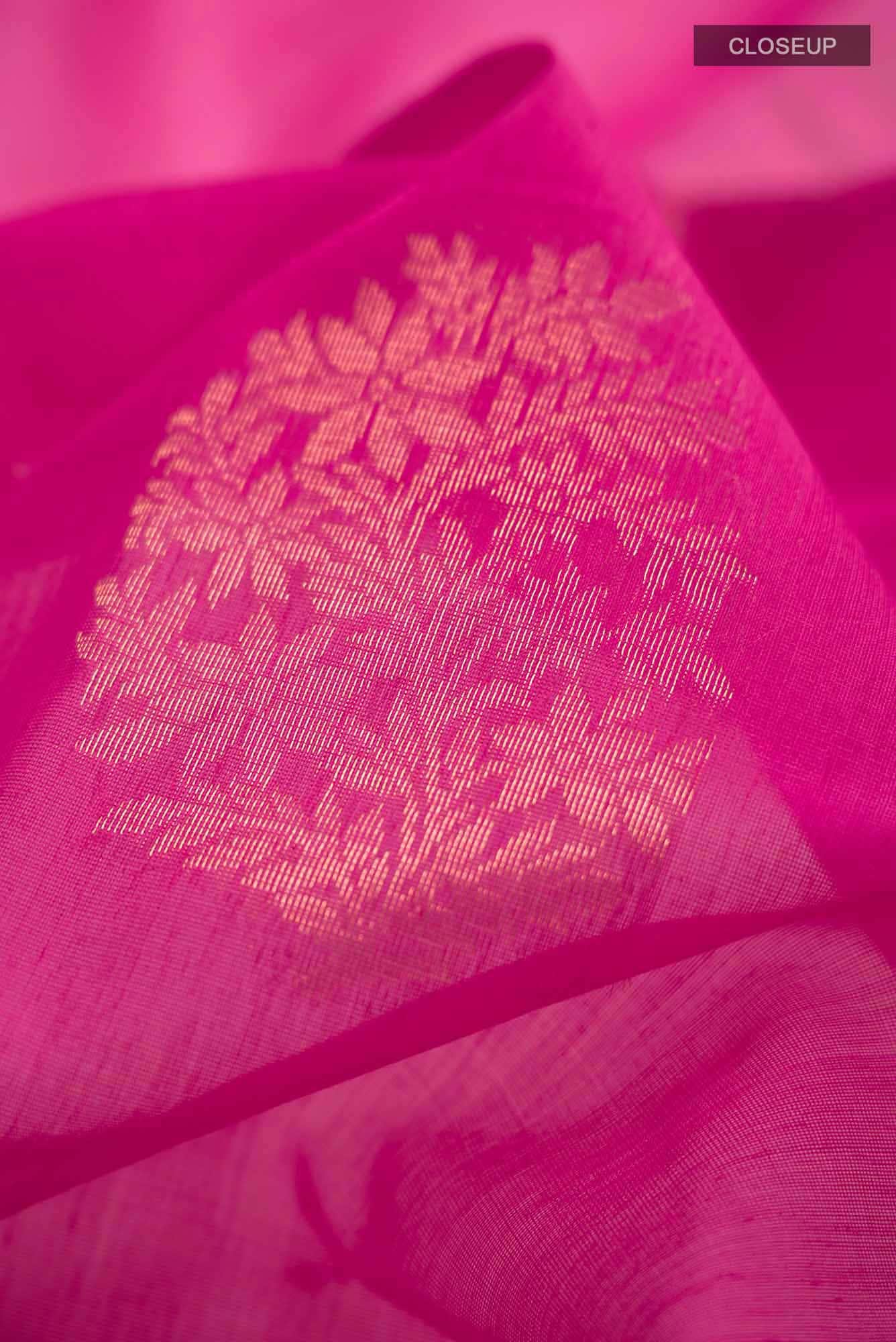 Pink Silk Cotton Saree