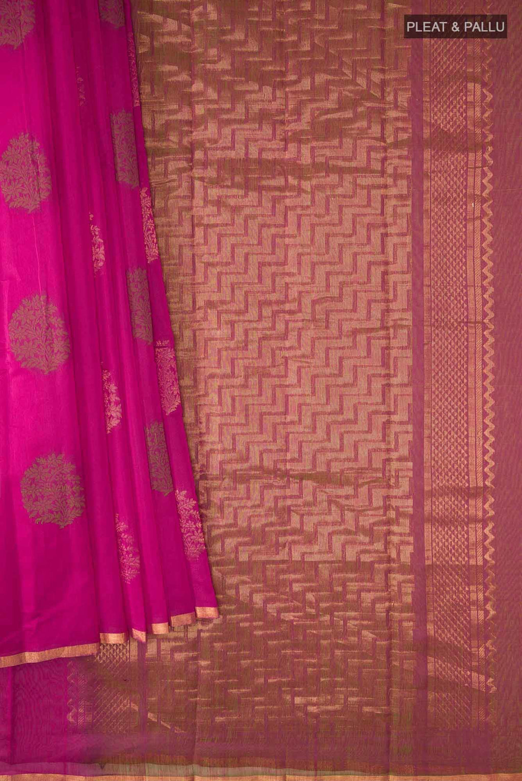 Pink Silk Cotton Saree