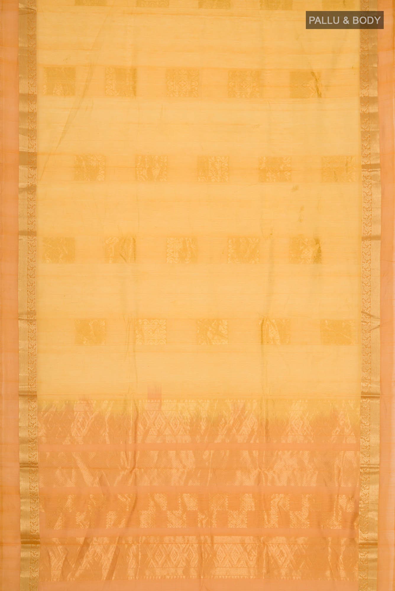 Yellow Silk Cotton Saree