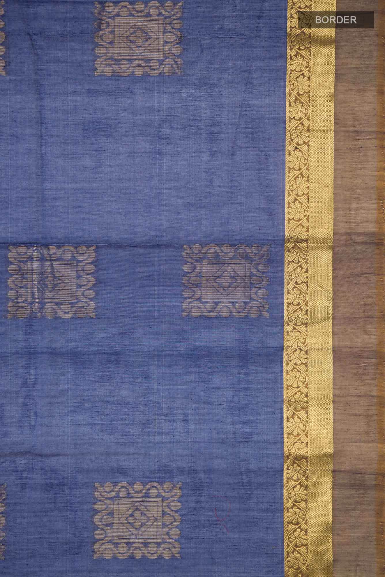 Blue Silk Cotton Saree