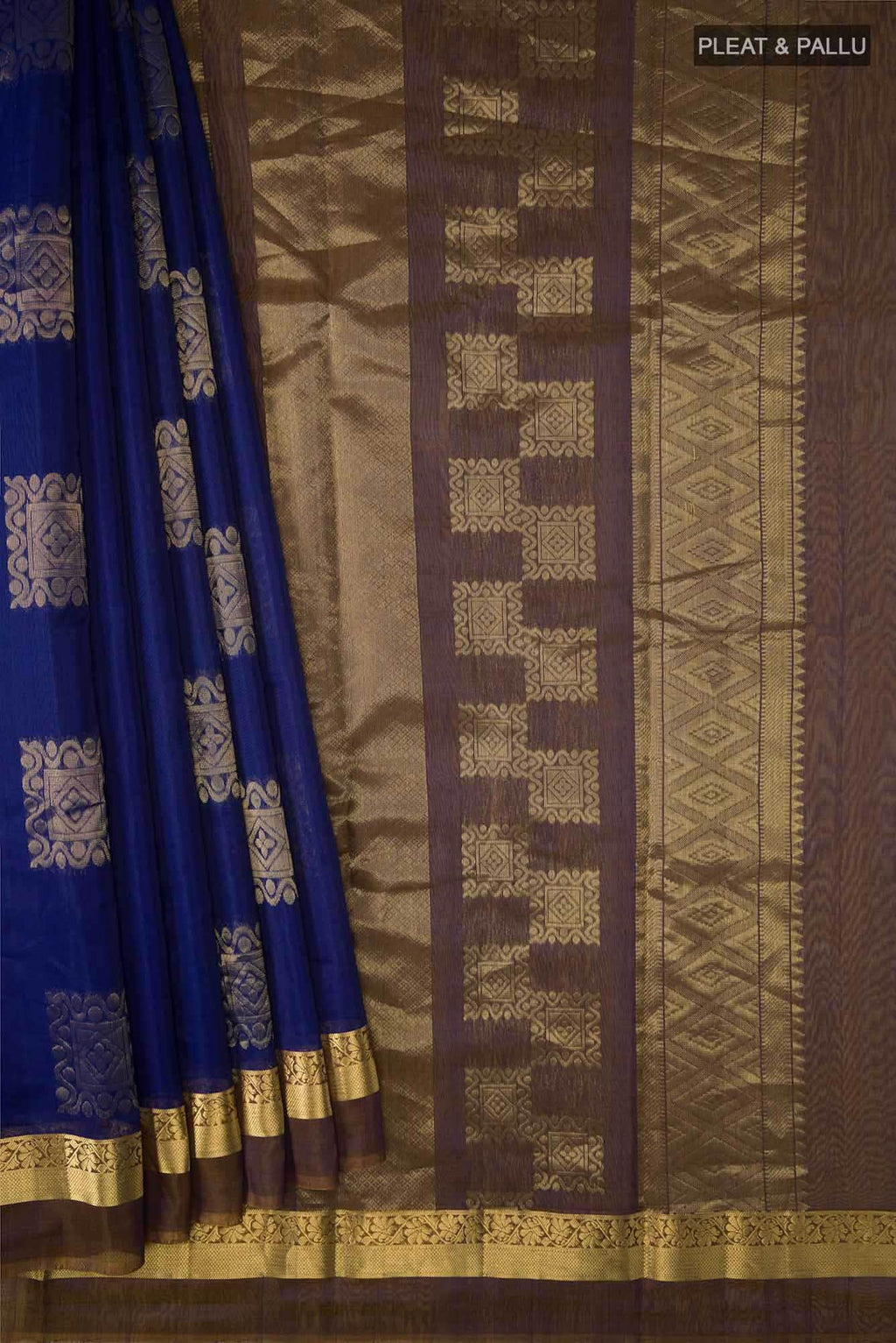 Blue Silk Cotton Saree