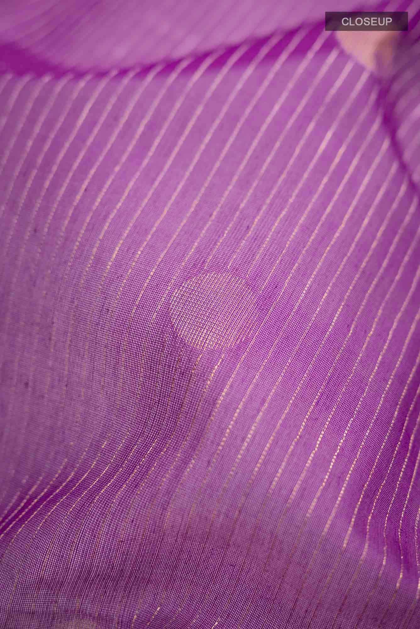 Purple Silk Cotton Saree